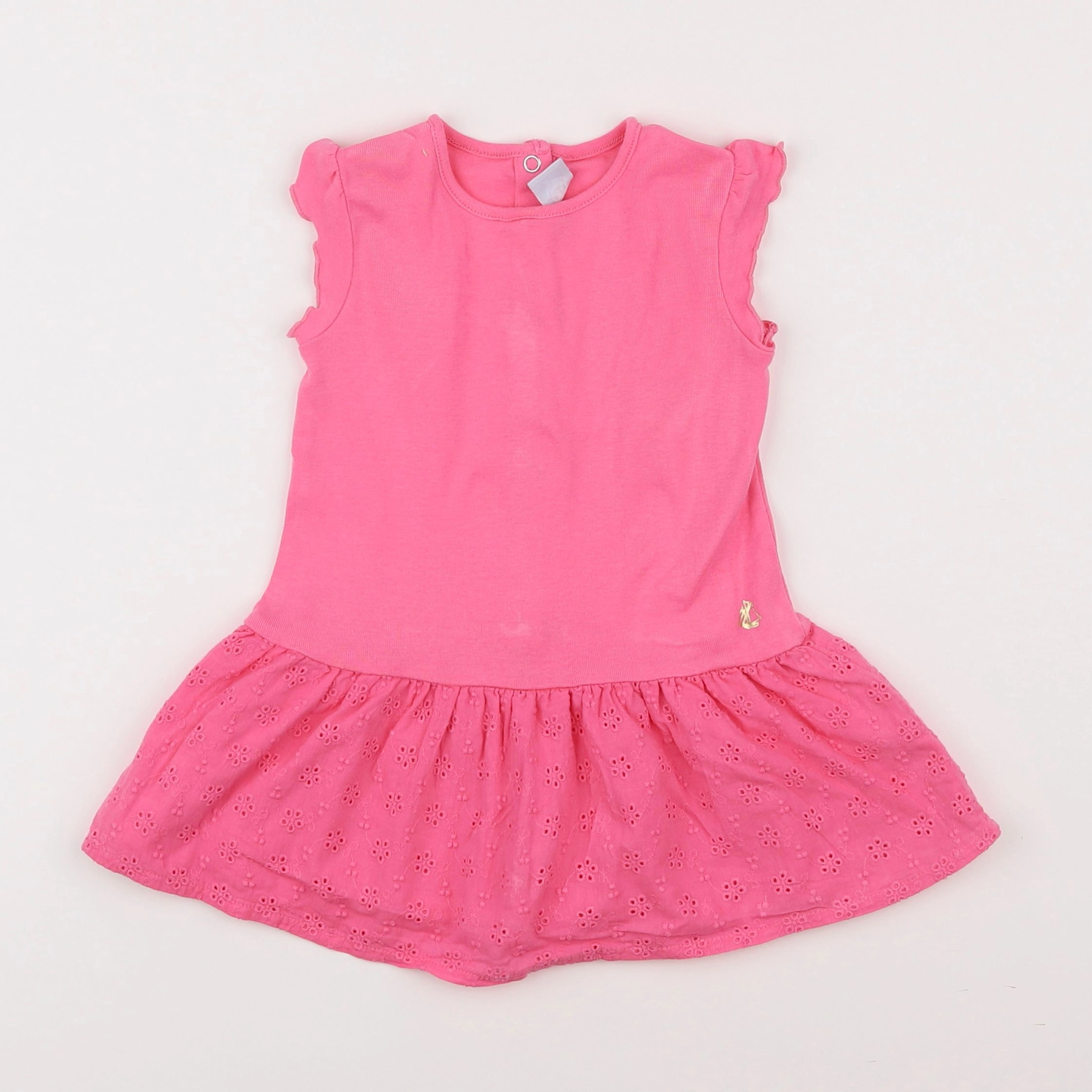 Petit Bateau - robe rose - 18 mois