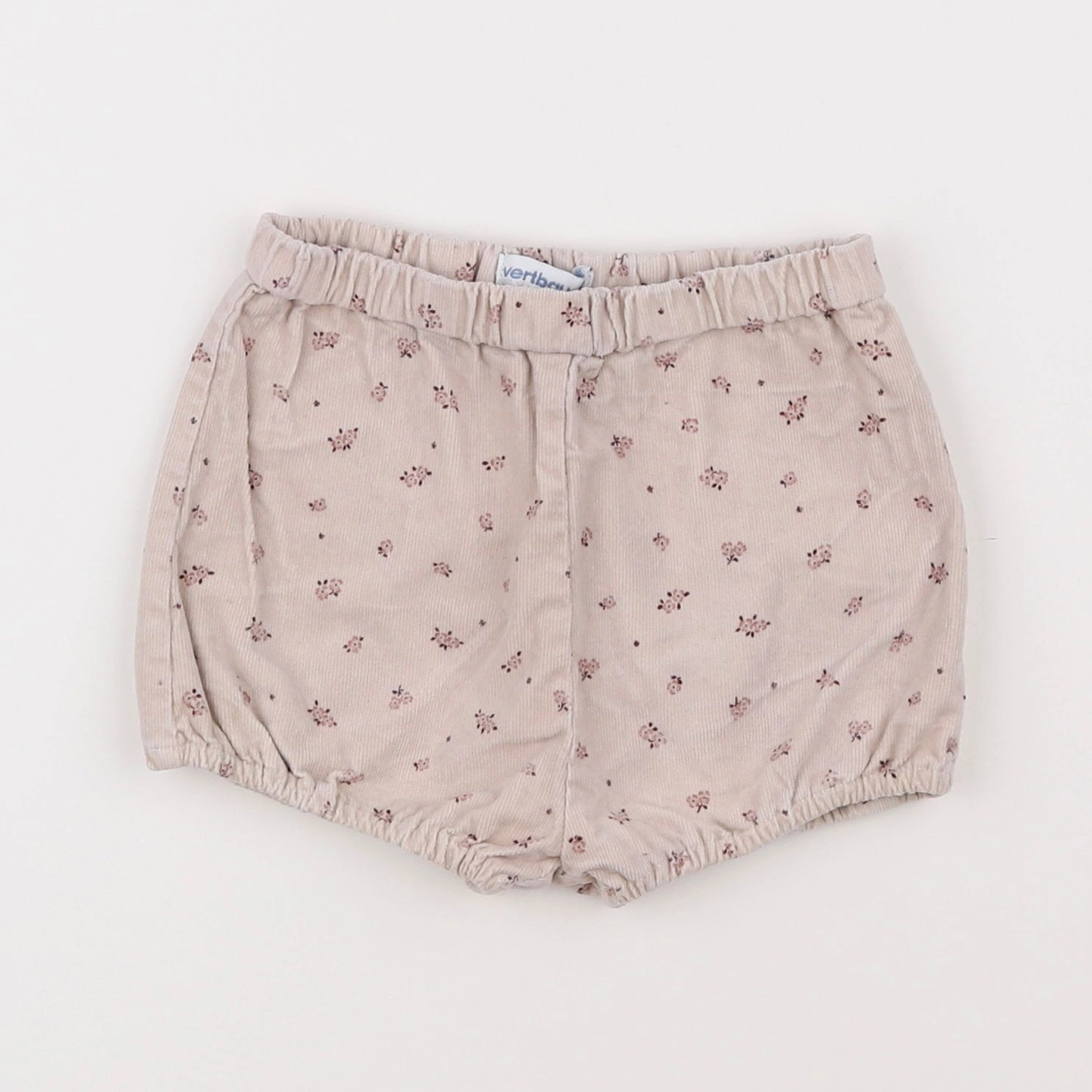 Vertbaudet - short beige - 18 mois