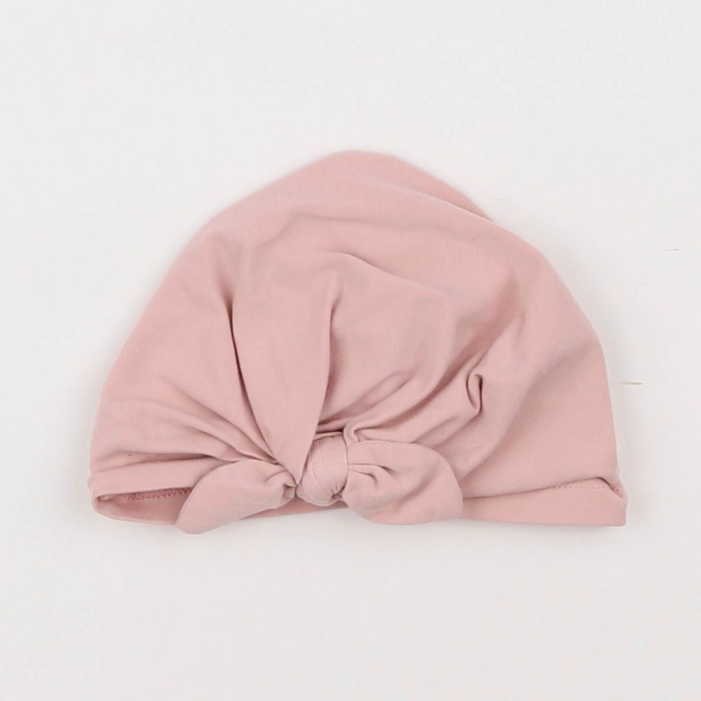 Vertbaudet - bonnet blanc, rose - 12/18 mois