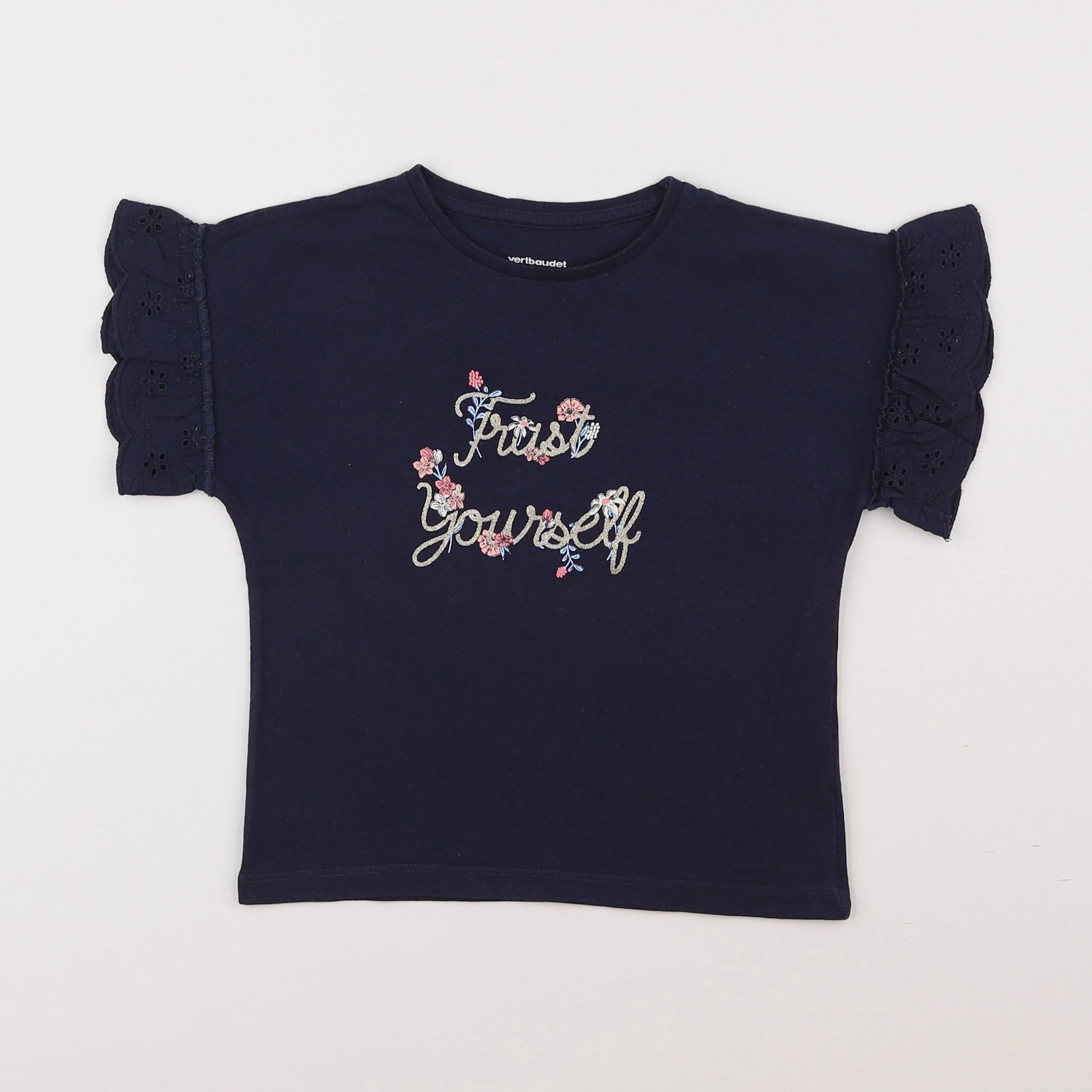 Vertbaudet - tee-shirt bleu - 4 ans