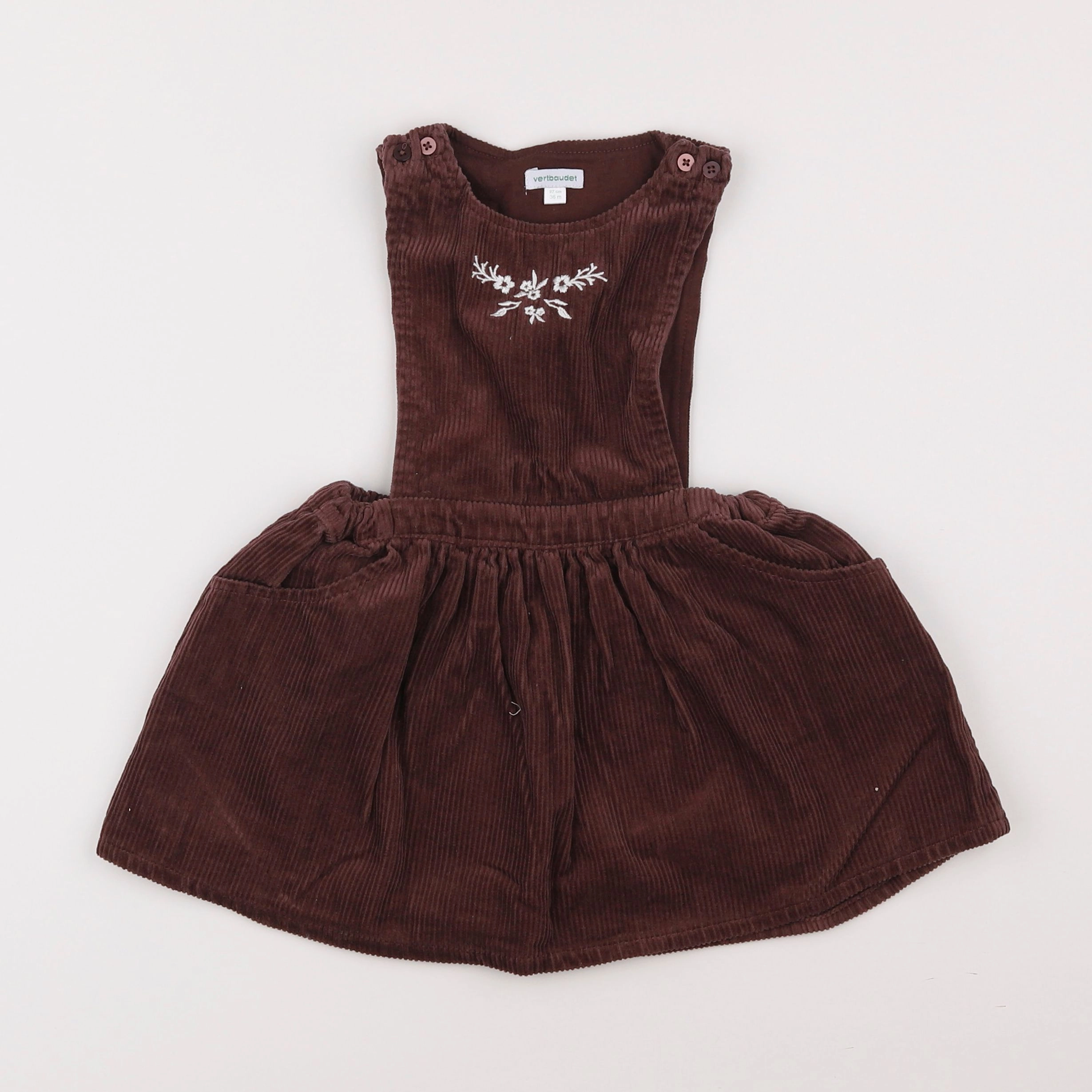 Vertbaudet - robe marron - 3 ans