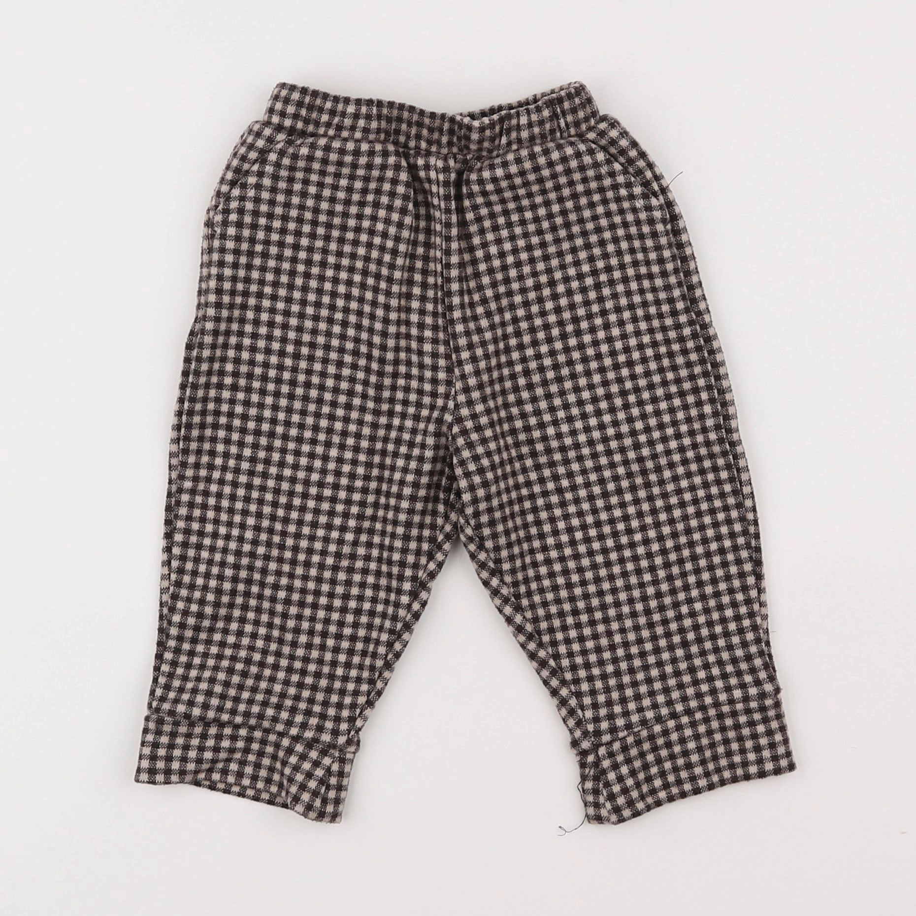 Vertbaudet - pantalon gris, noir - 6 mois