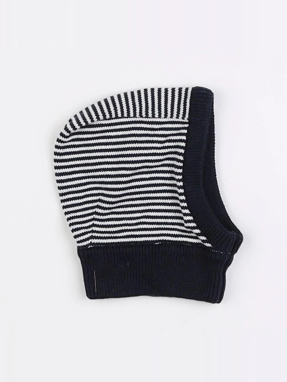 Petit Bateau - cagoule bleu - 3/6 mois