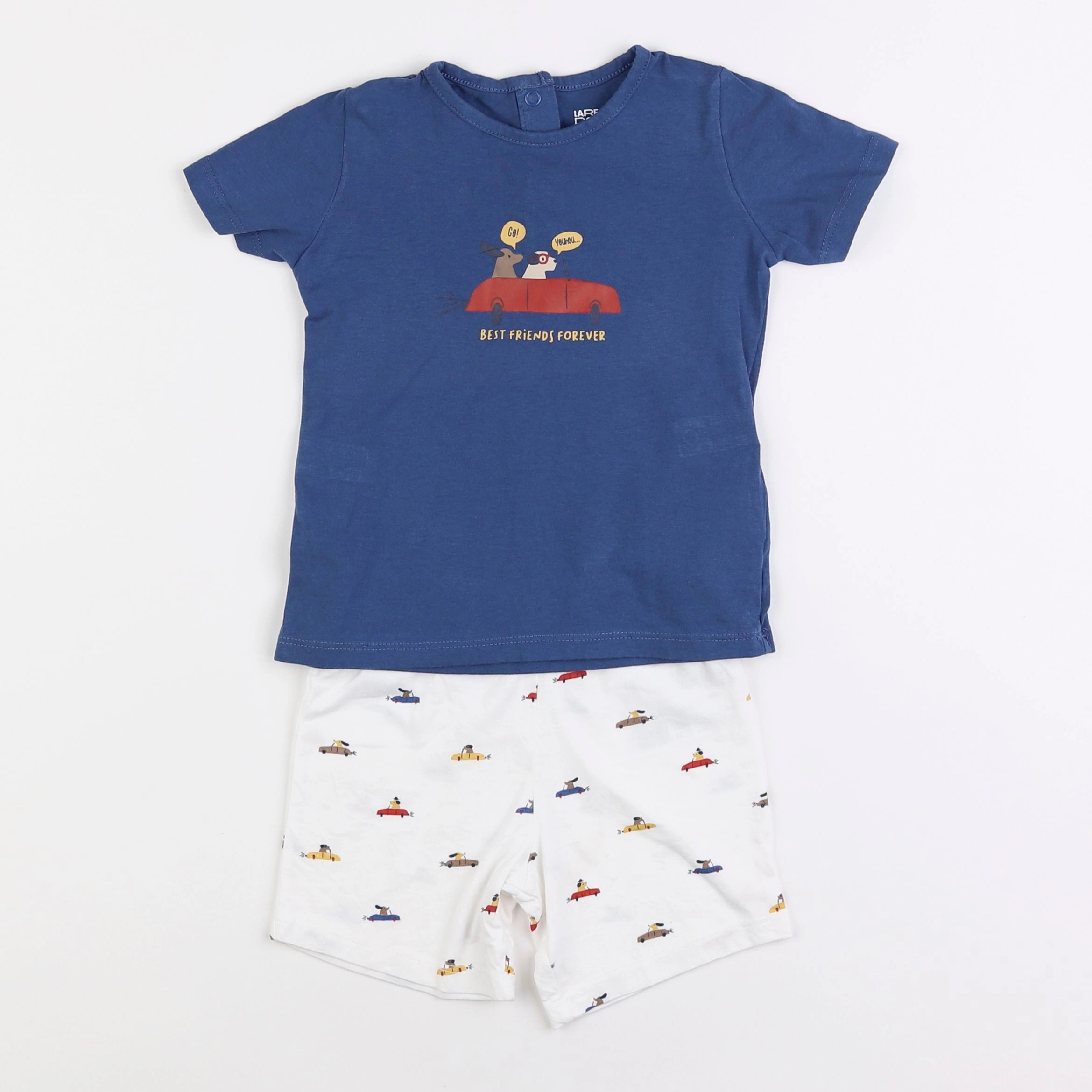 La Redoute - pyjama coton bleu - 2 ans