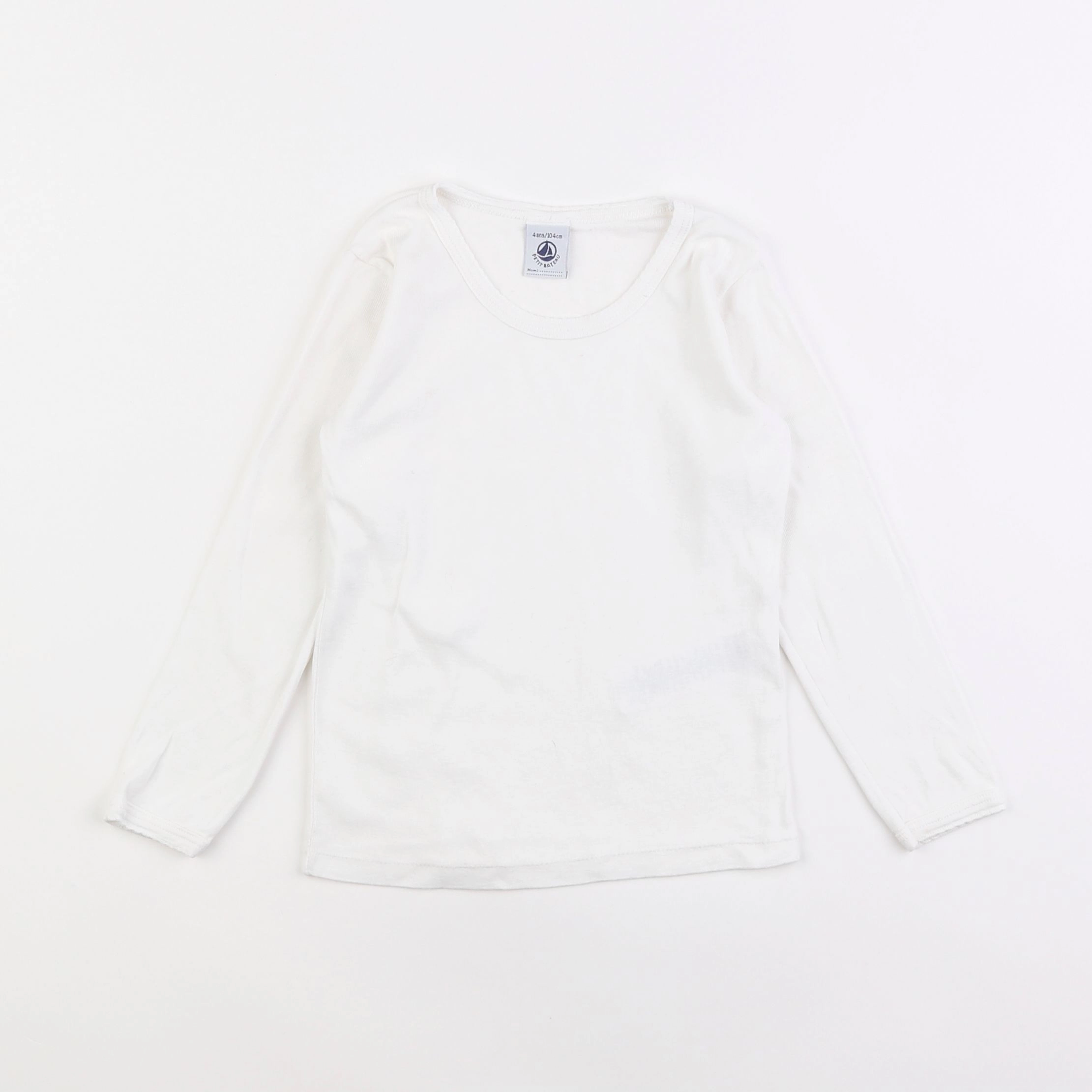 Petit Bateau - maillot de corps blanc - 4 ans