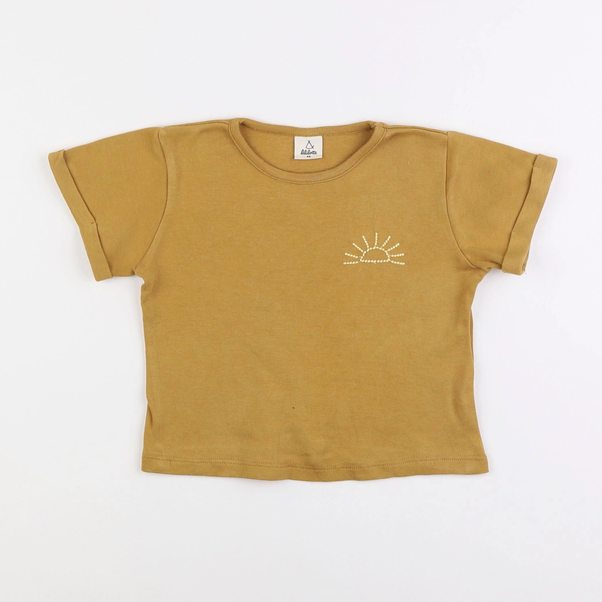 Lililotte - tee-shirt jaune - 4 ans