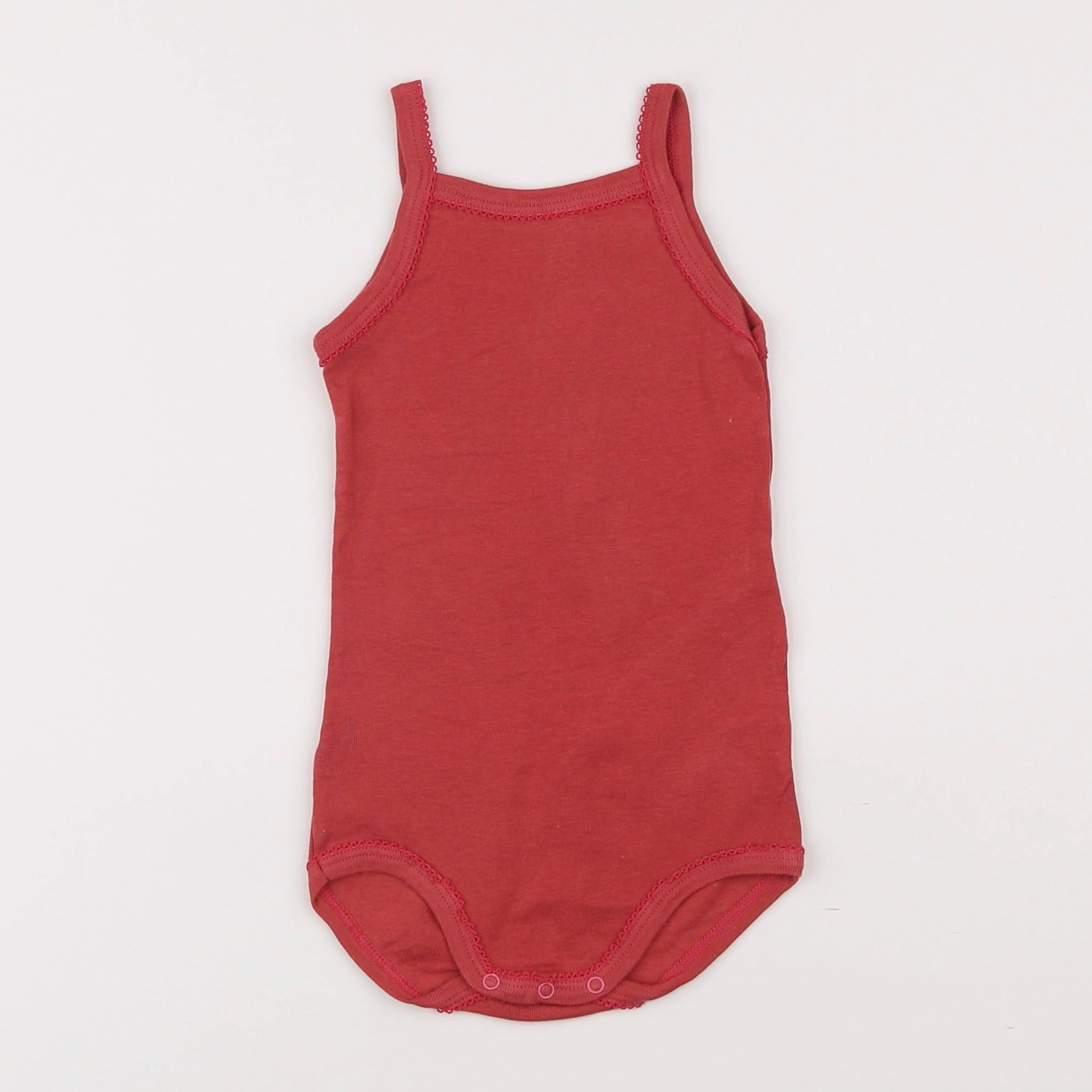 Petit Bateau - body rouge - 18 mois