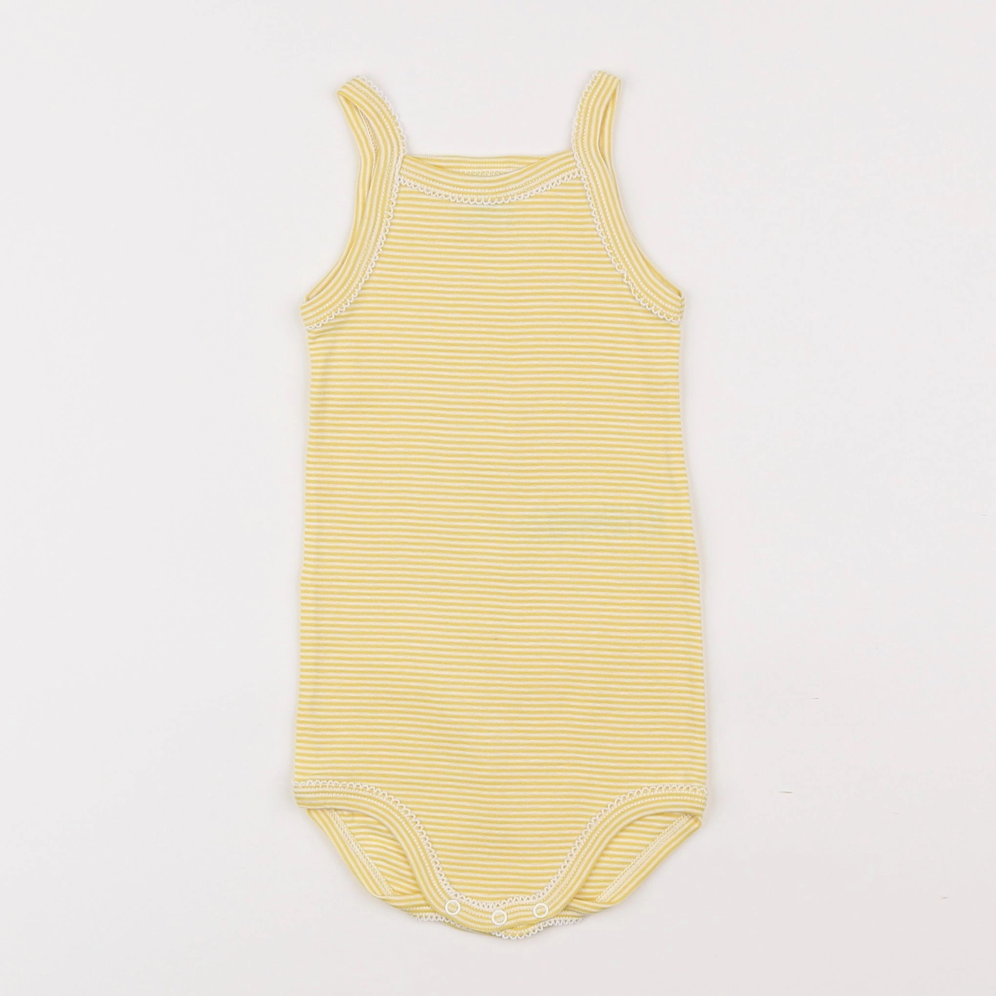 Petit Bateau - body jaune - 18 mois