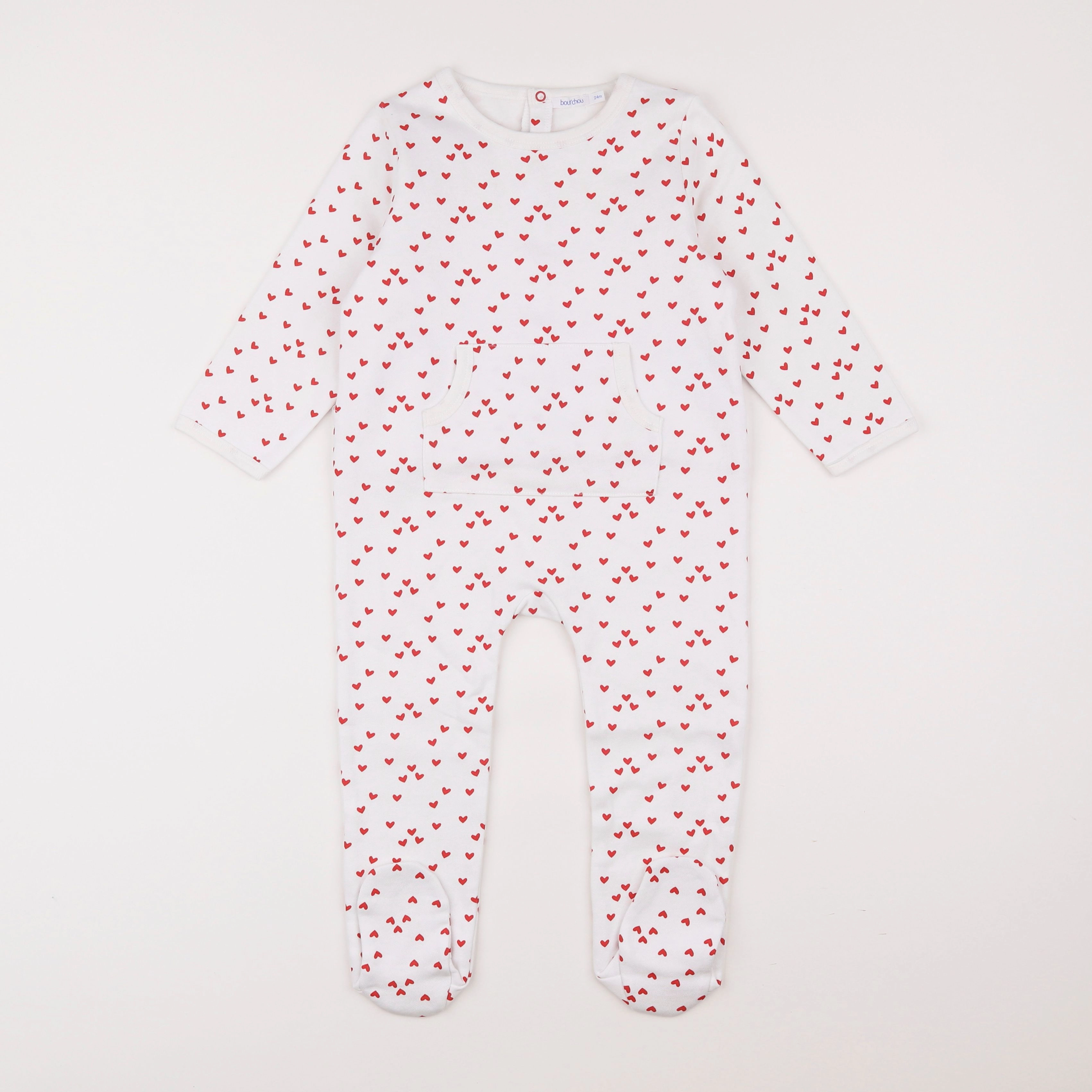 Boutchou - pyjama coton blanc - 2 ans