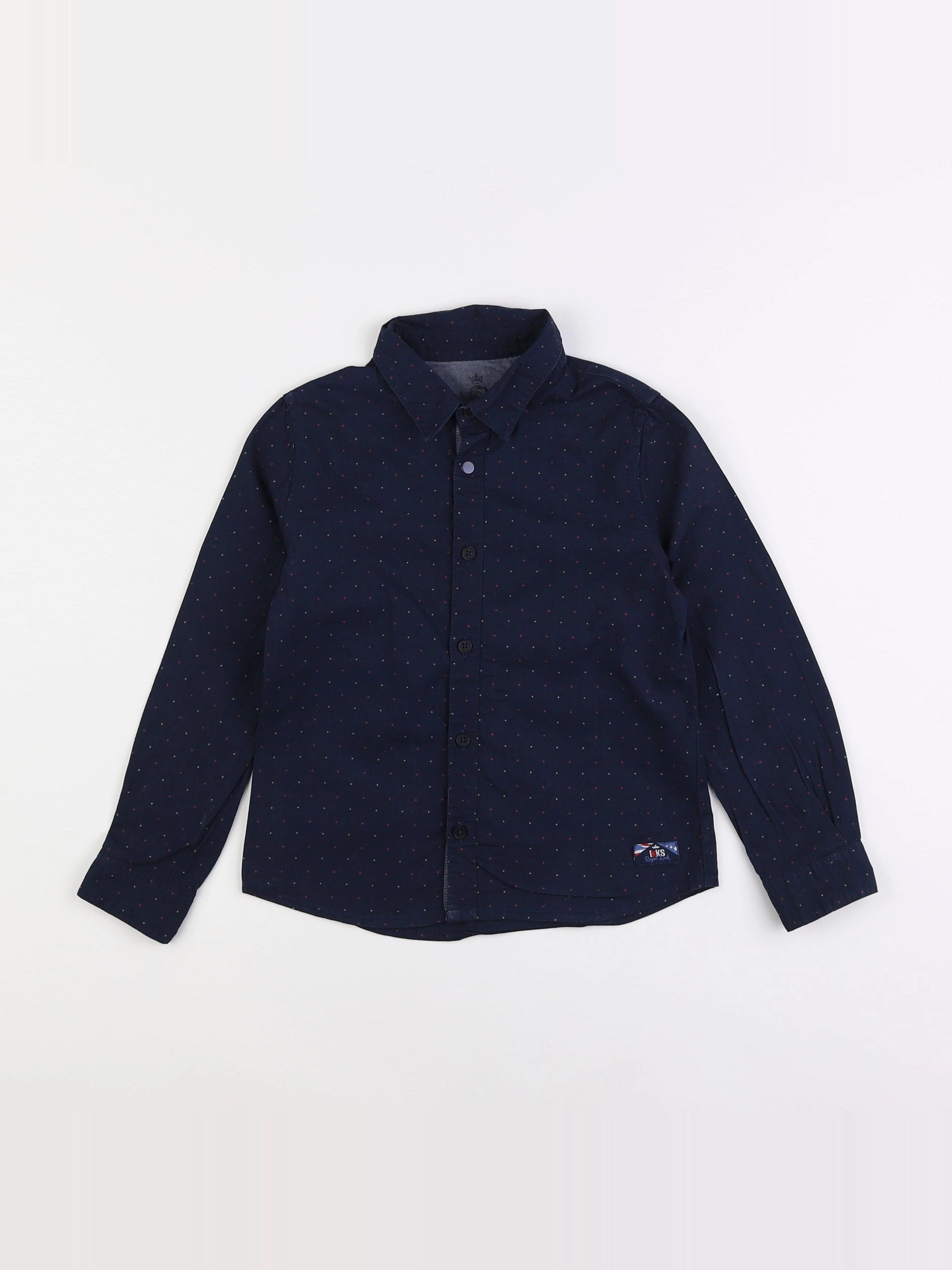 IKKS - chemise bleu, rouge - 5 ans