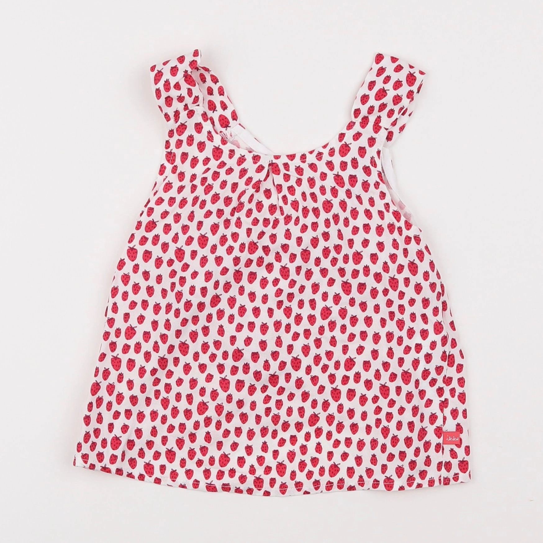 IKKS - blouse rouge - 2 ans