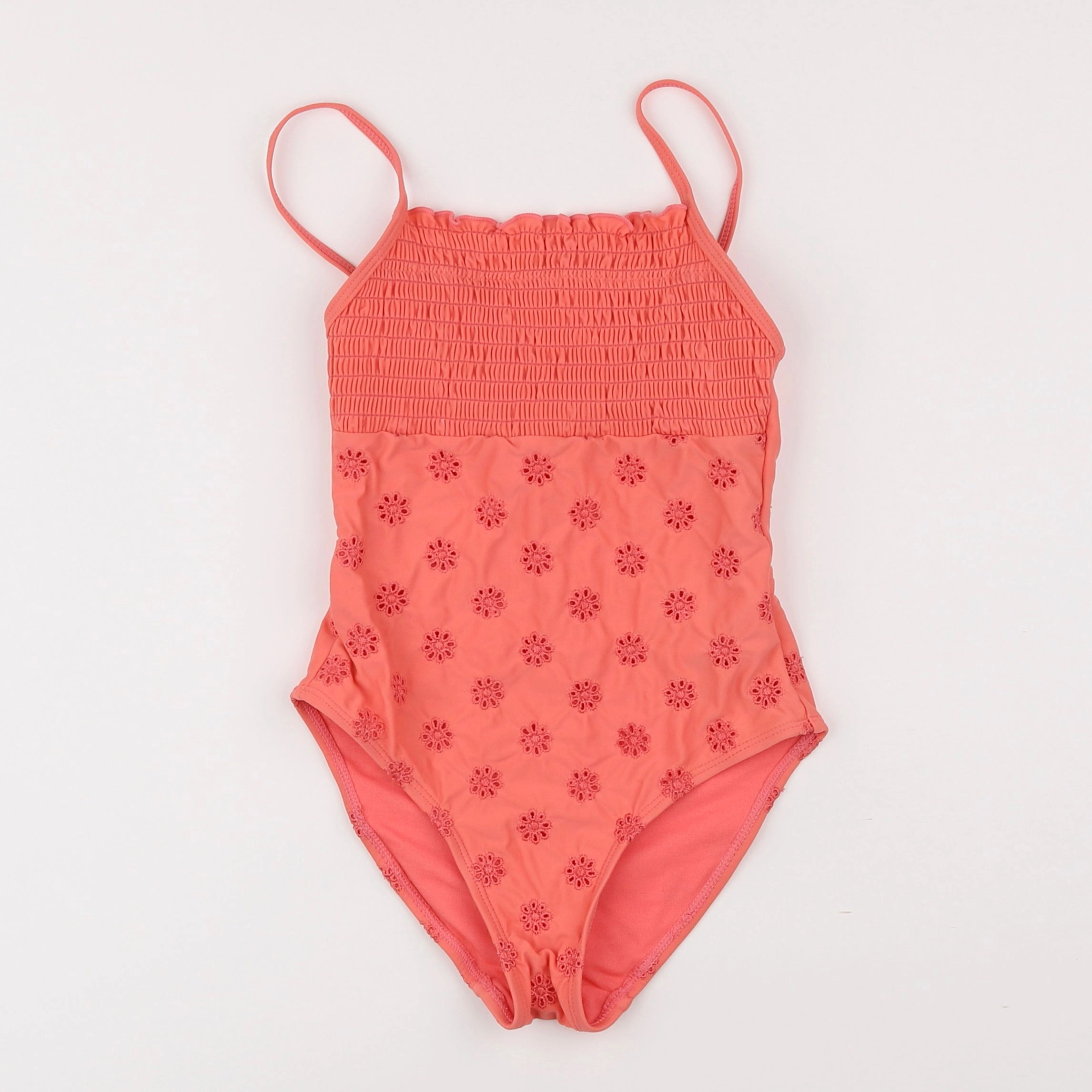 Vertbaudet - maillot de bain orange - 8 ans