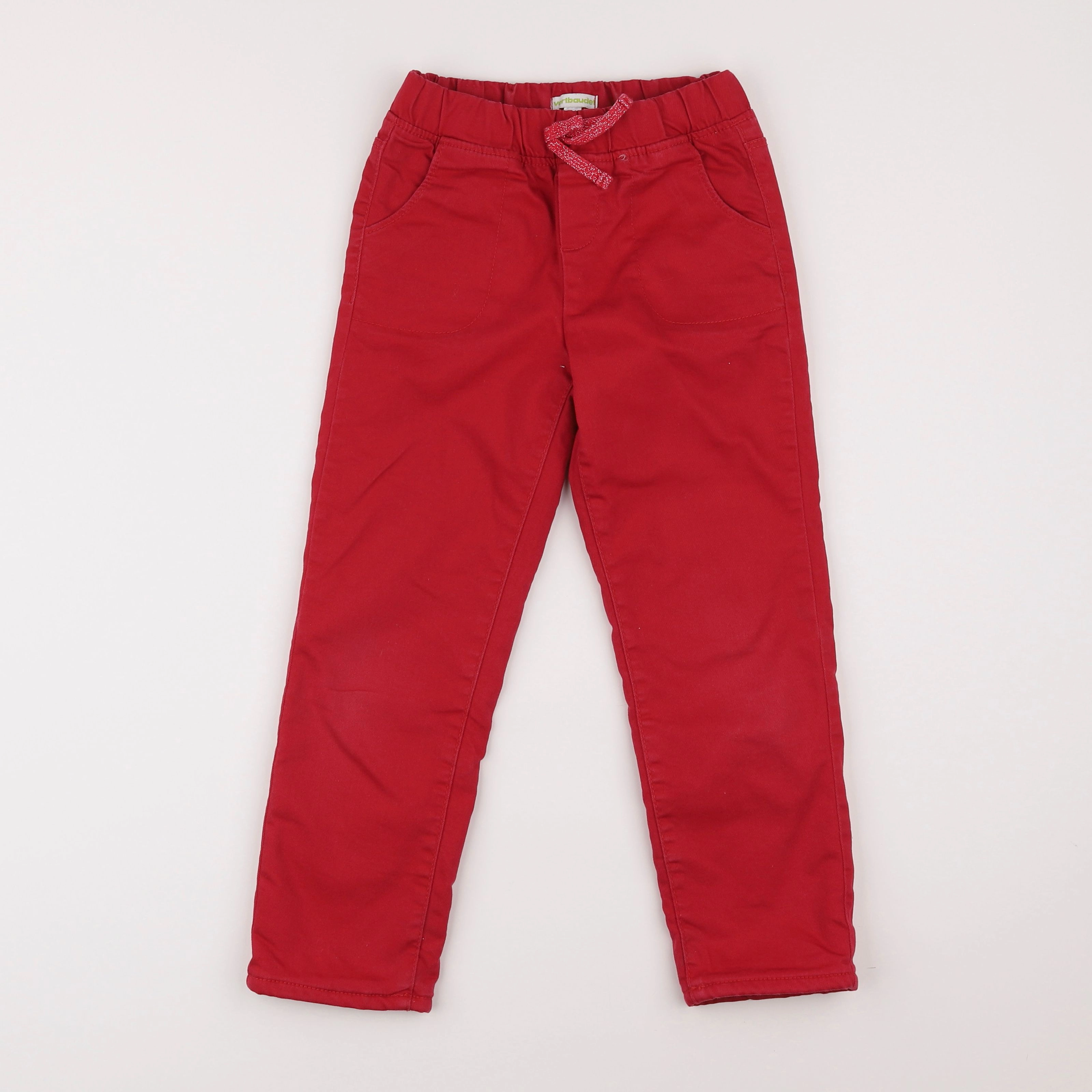 Vertbaudet - pantalon doublé rose - 7 ans