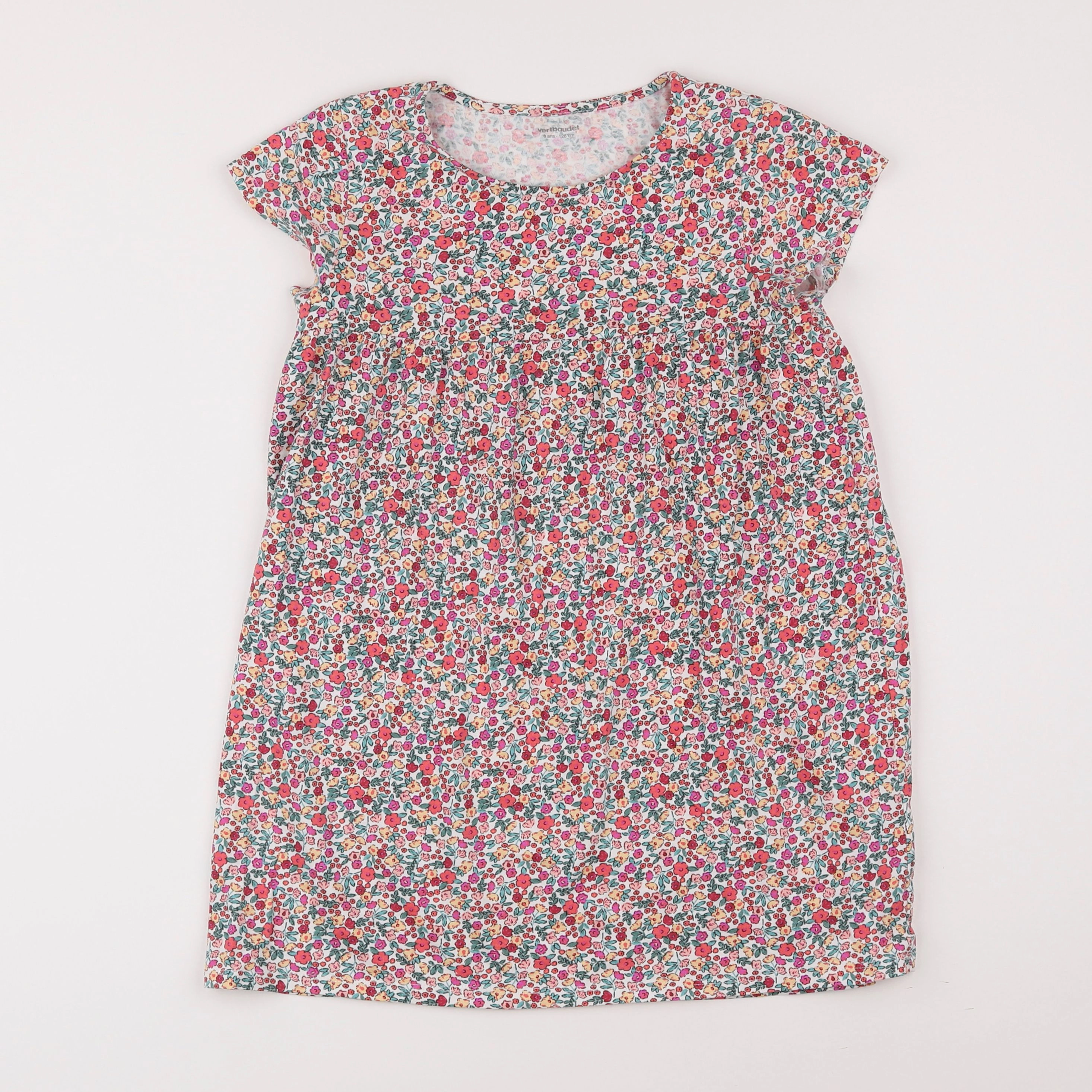 Vertbaudet - robe rose - 8 ans