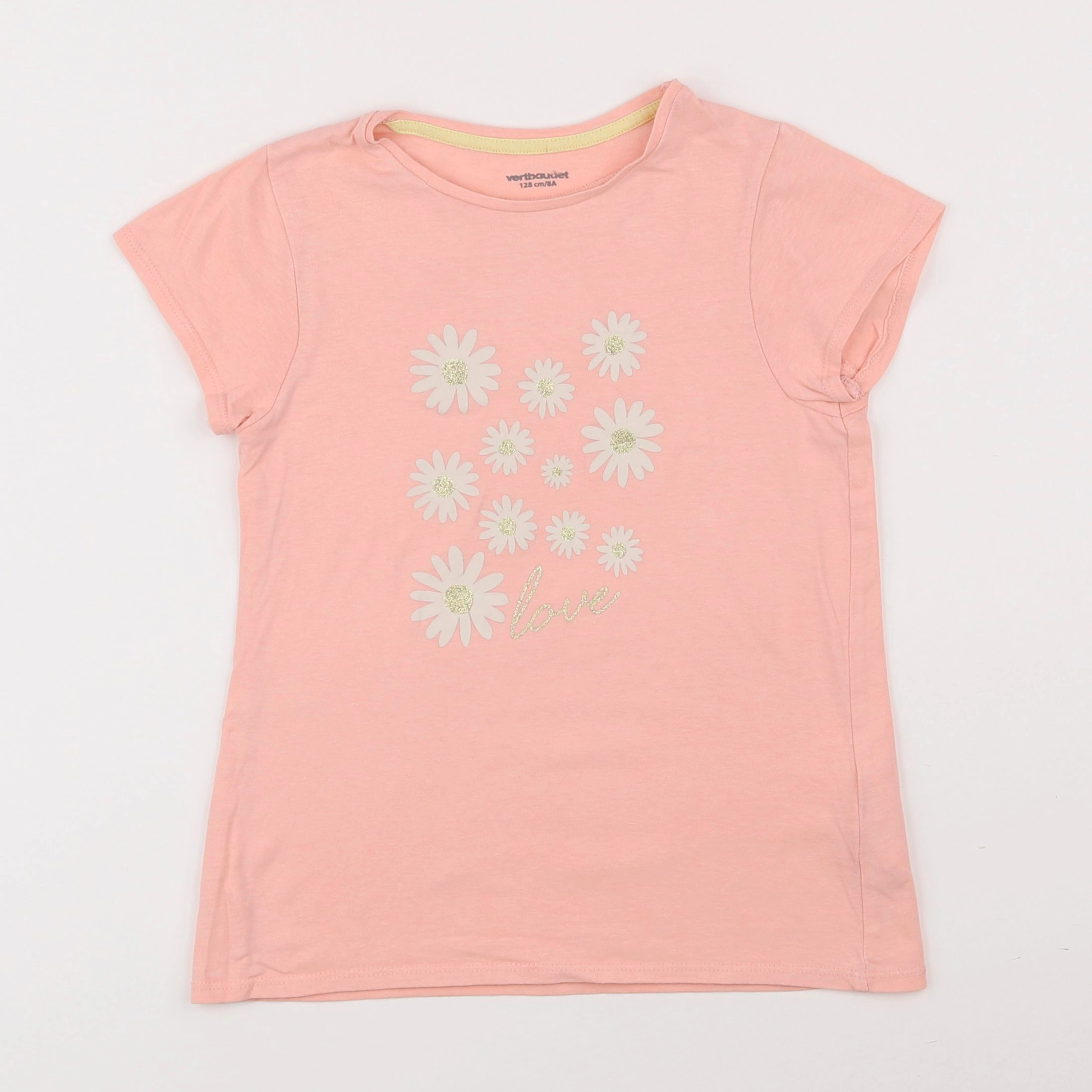 Vertbaudet - tee-shirt rose - 8 ans