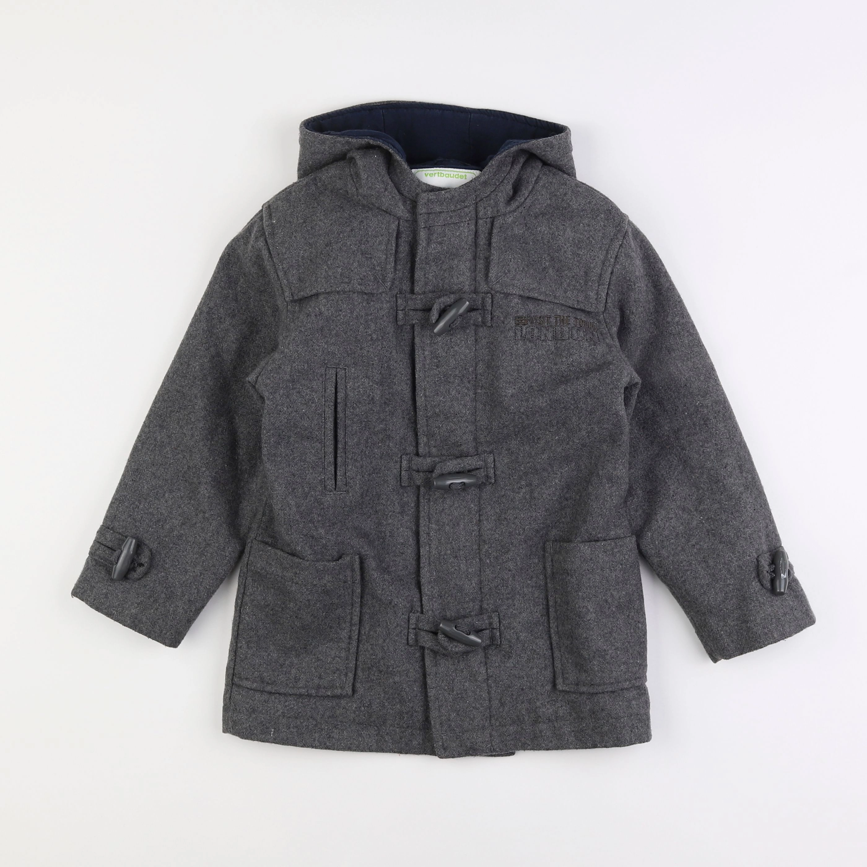 Vertbaudet - manteau gris - 5 ans