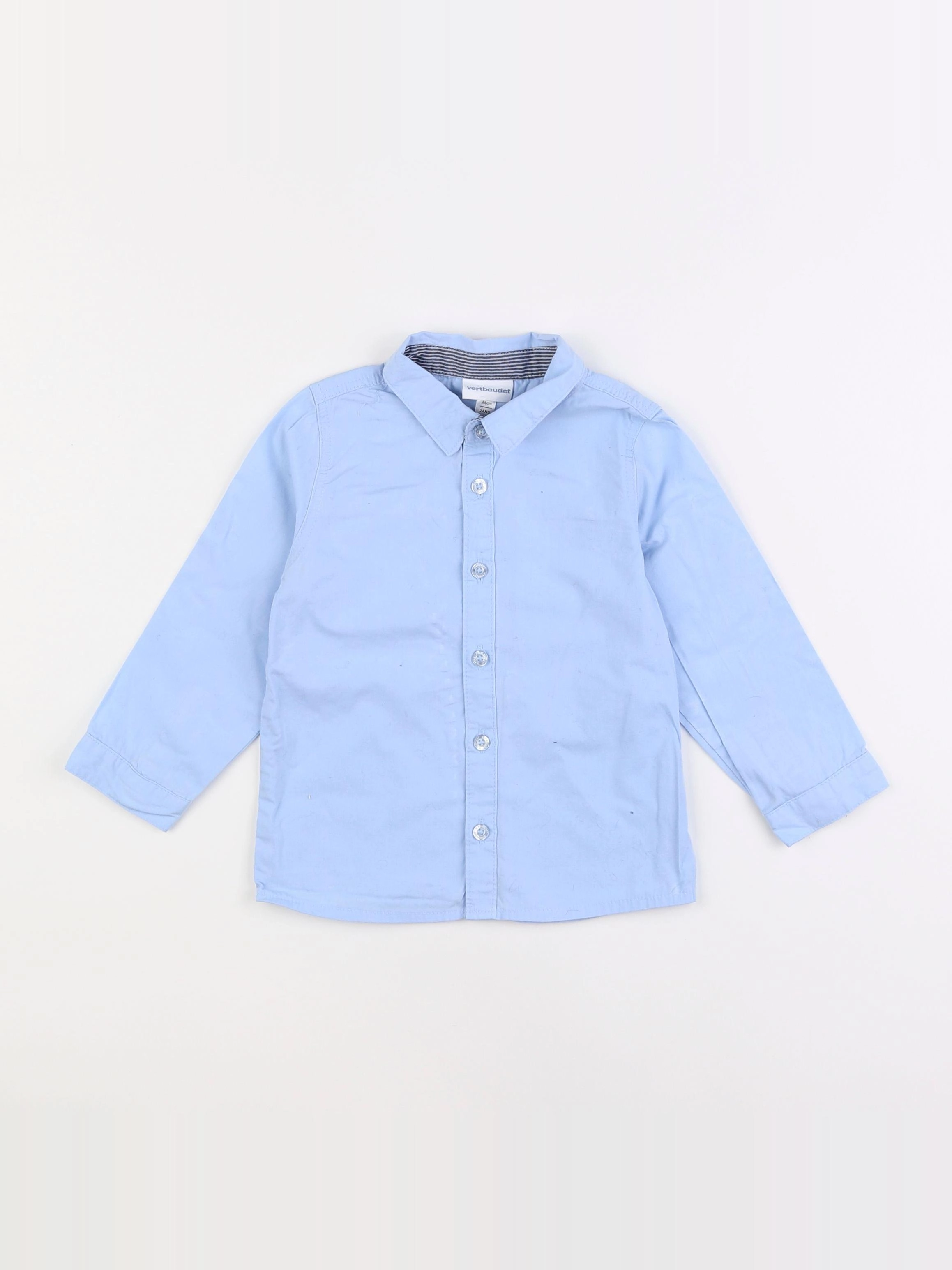 Vertbaudet - chemise bleu - 2 ans