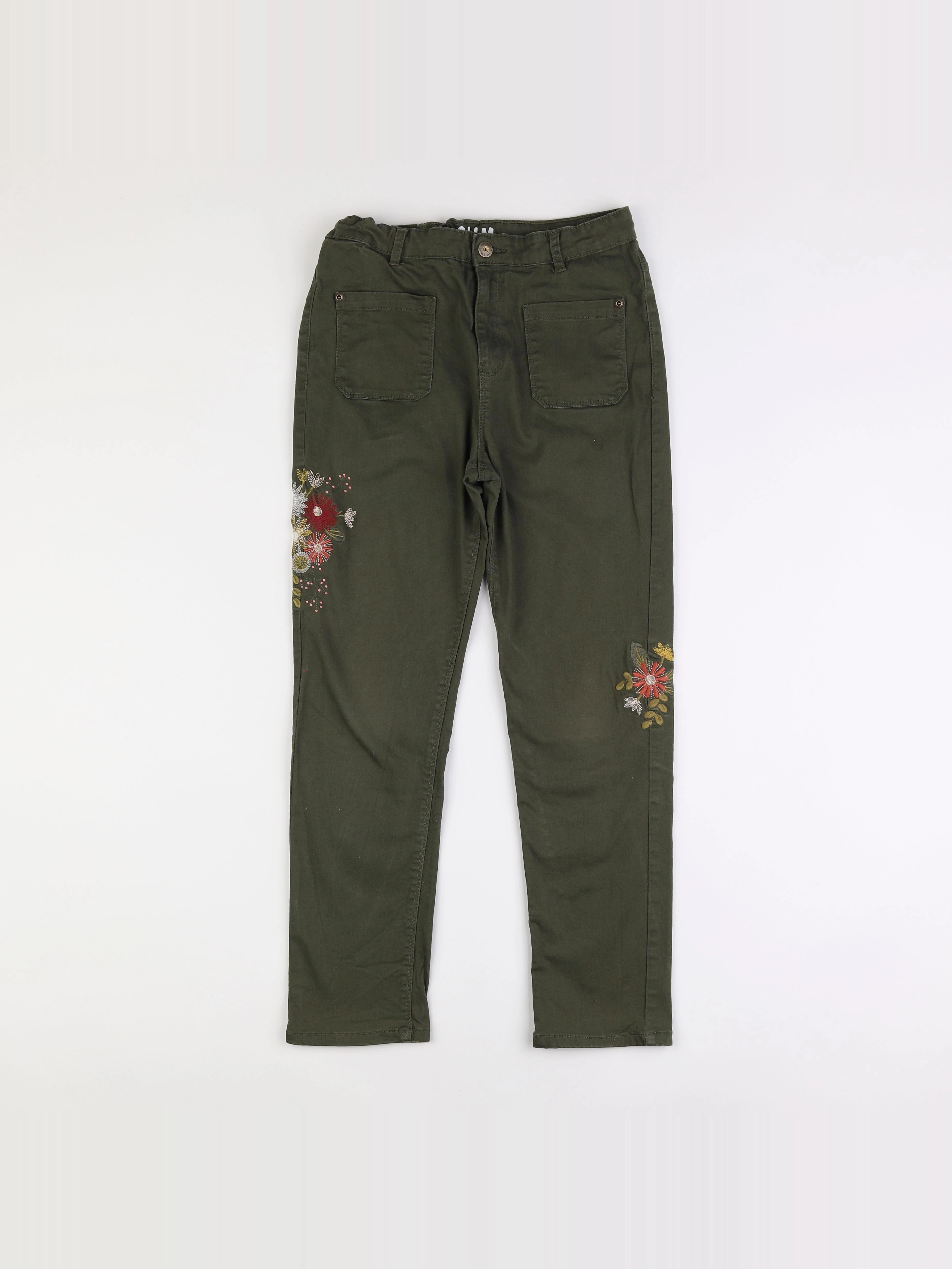 Vertbaudet - pantalon vert - 14 ans