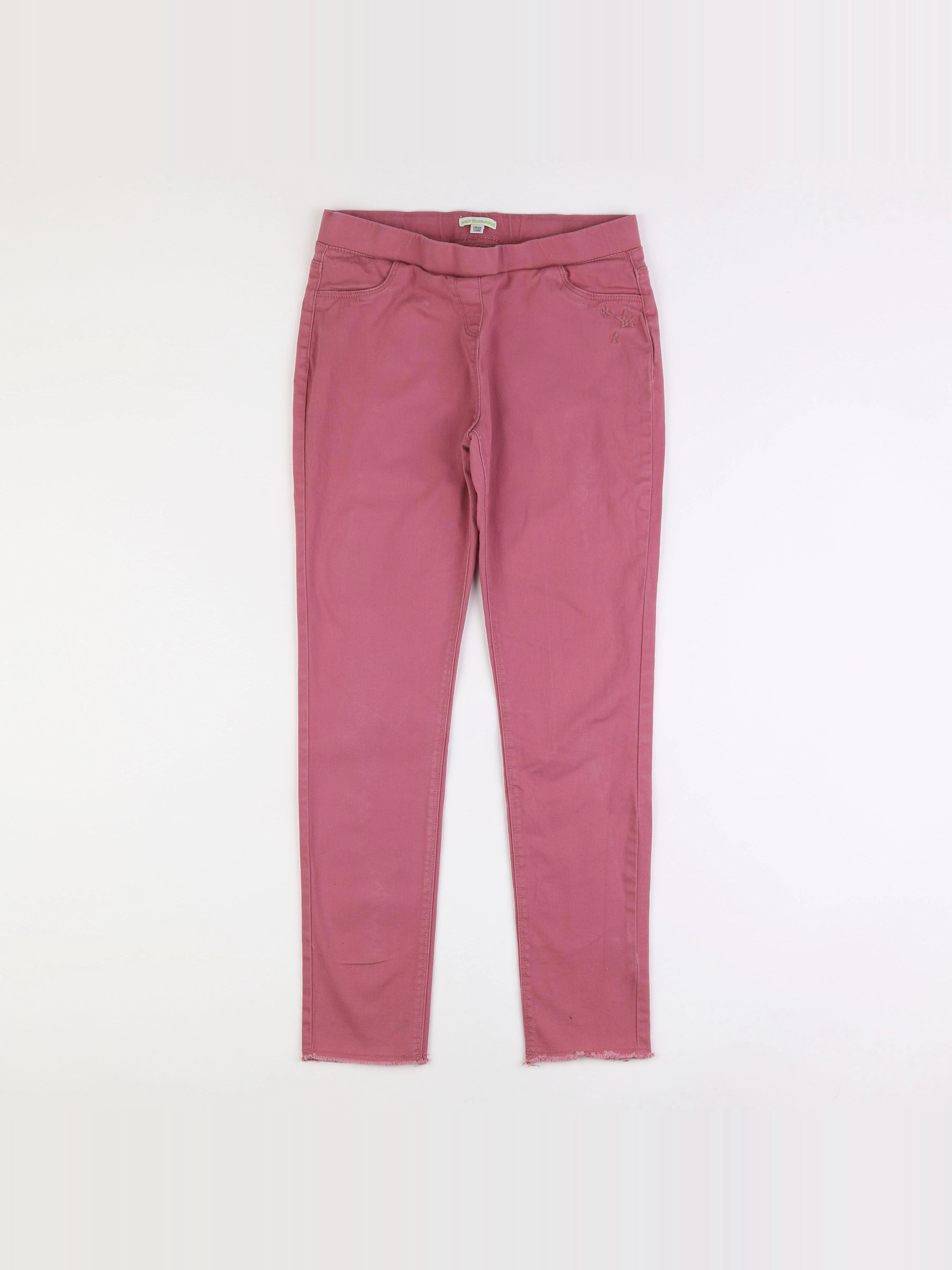 Vertbaudet - jegging rose - 12 ans