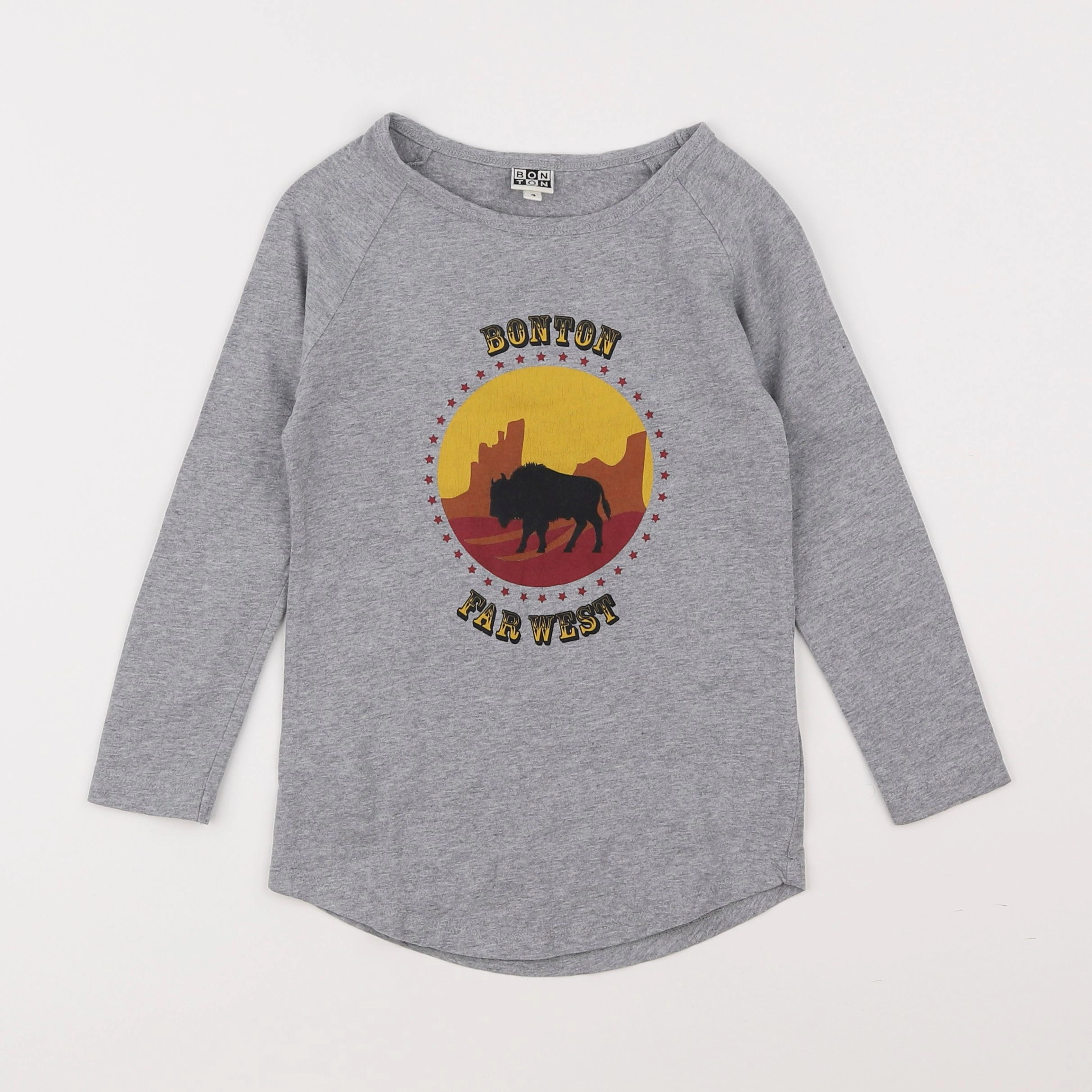 Bonton - tee-shirt gris - 4 ans