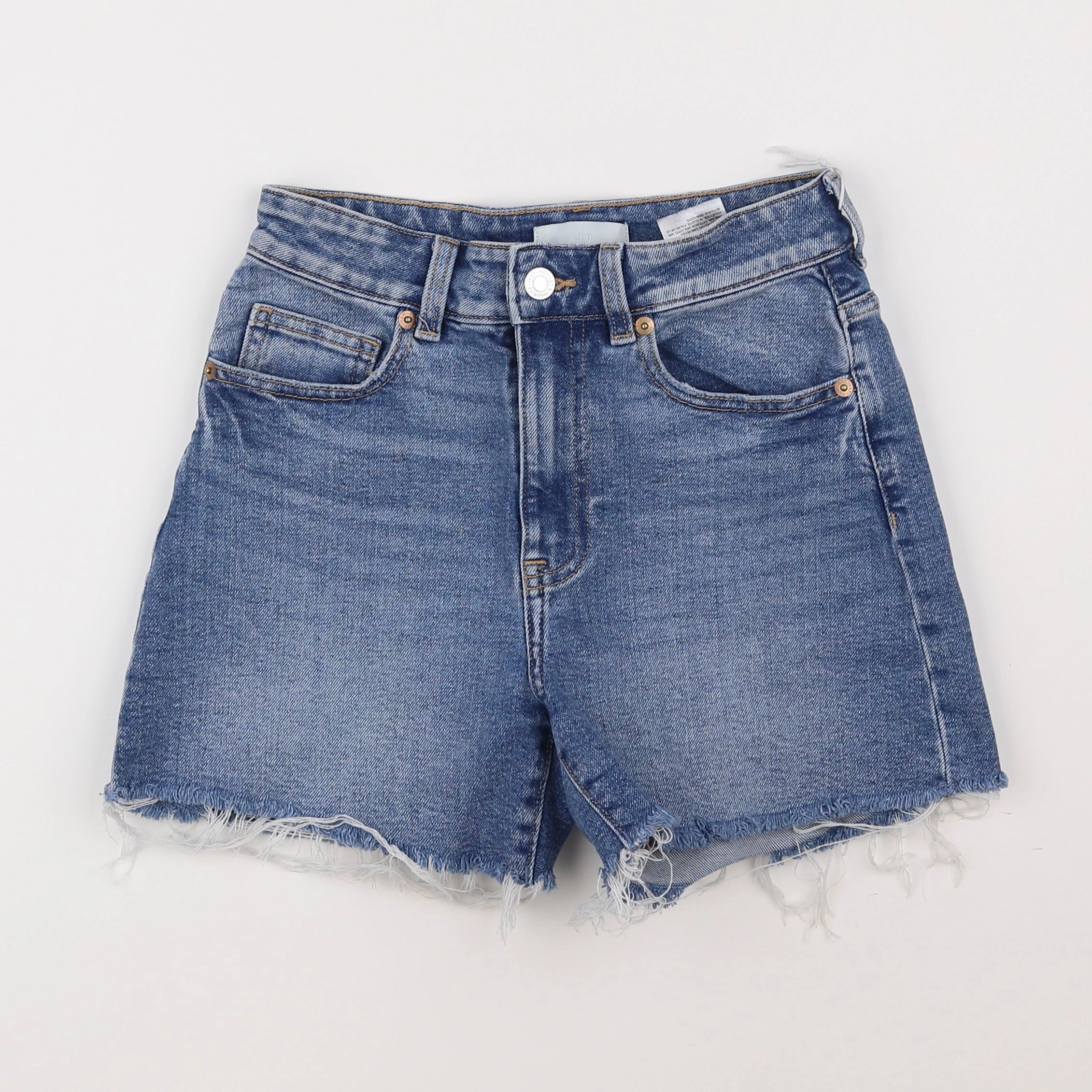 H&M - short bleu - 16 ans