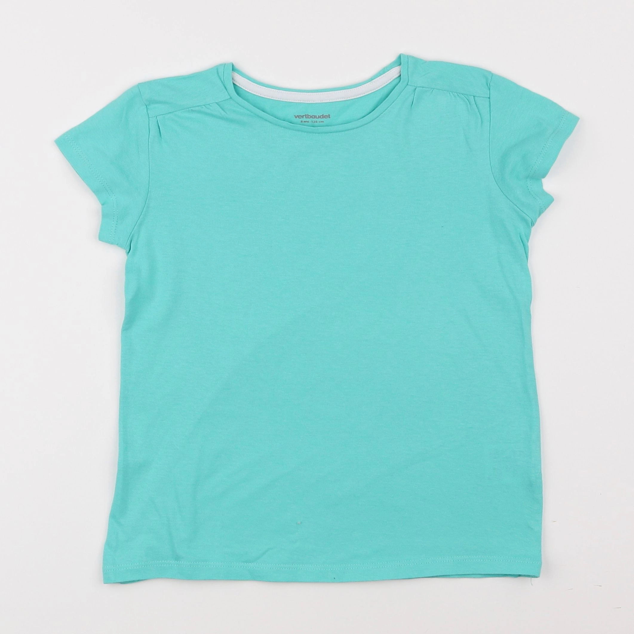 Vertbaudet - tee-shirt gris, vert - 8 ans