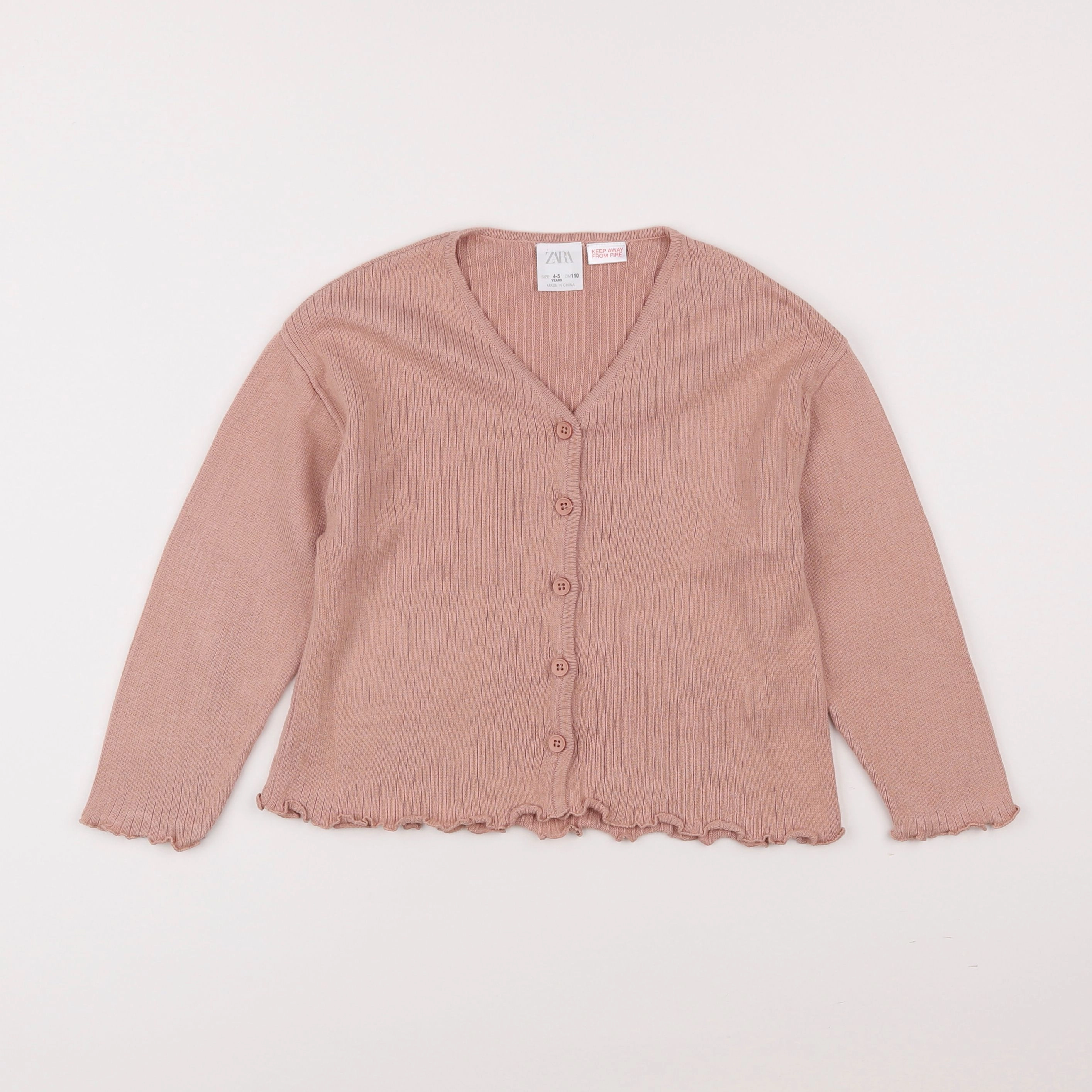 Zara - gilet rose - 4/5 ans