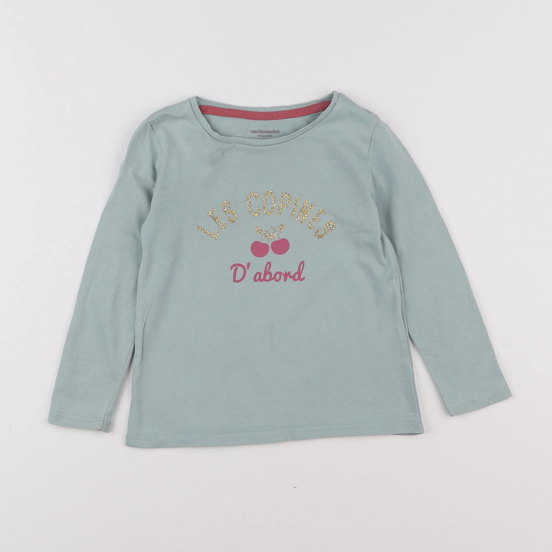 Vertbaudet - tee-shirt vert - 3 ans