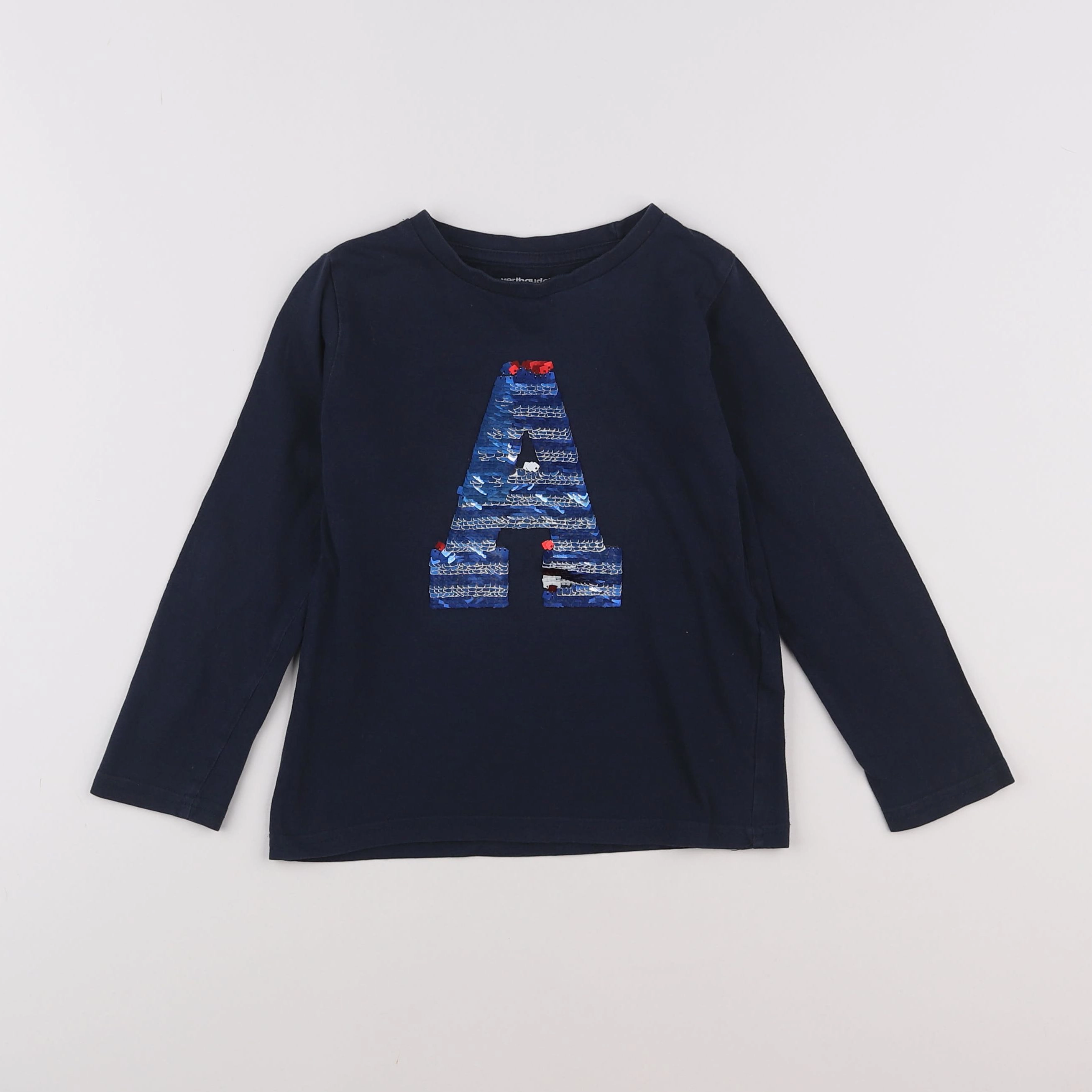 Vertbaudet - tee-shirt bleu - 4 ans