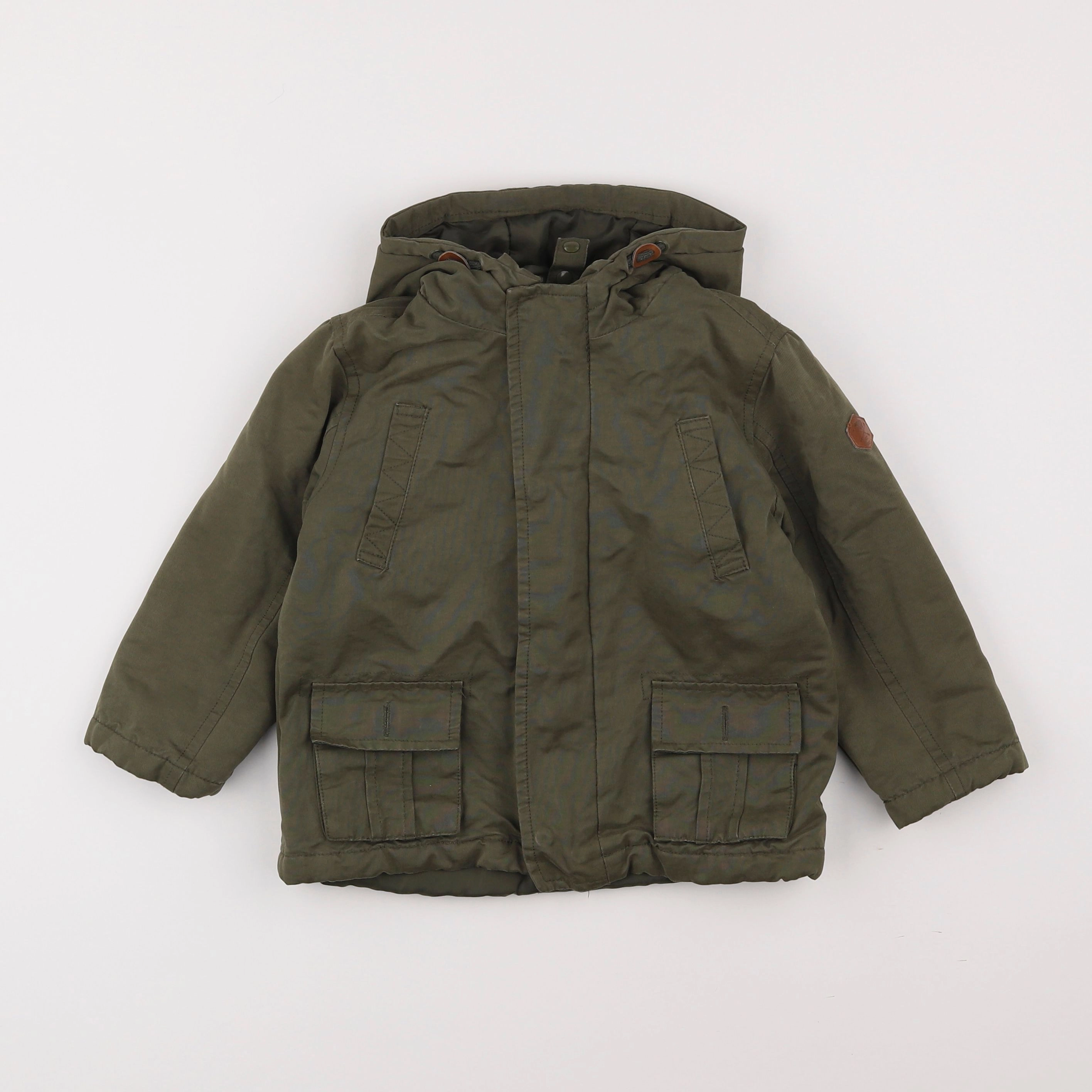 Vertbaudet - parka vert - 3 ans