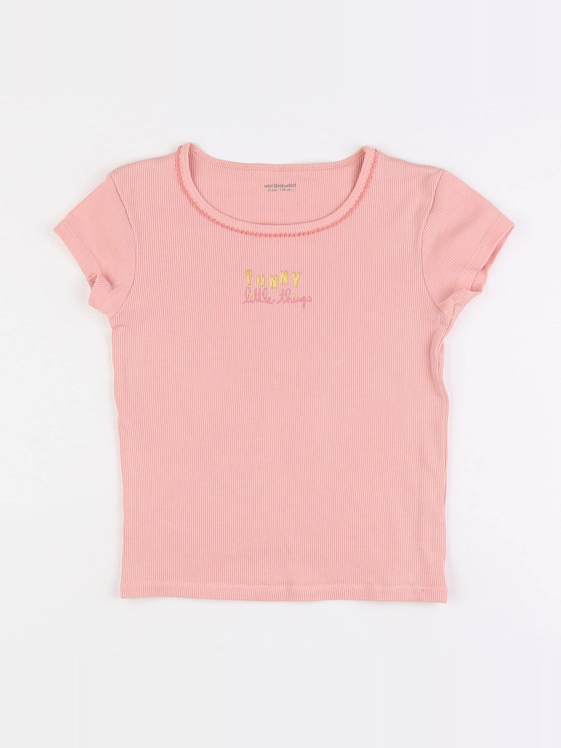 Vertbaudet - maillot de corps rose - 8 ans