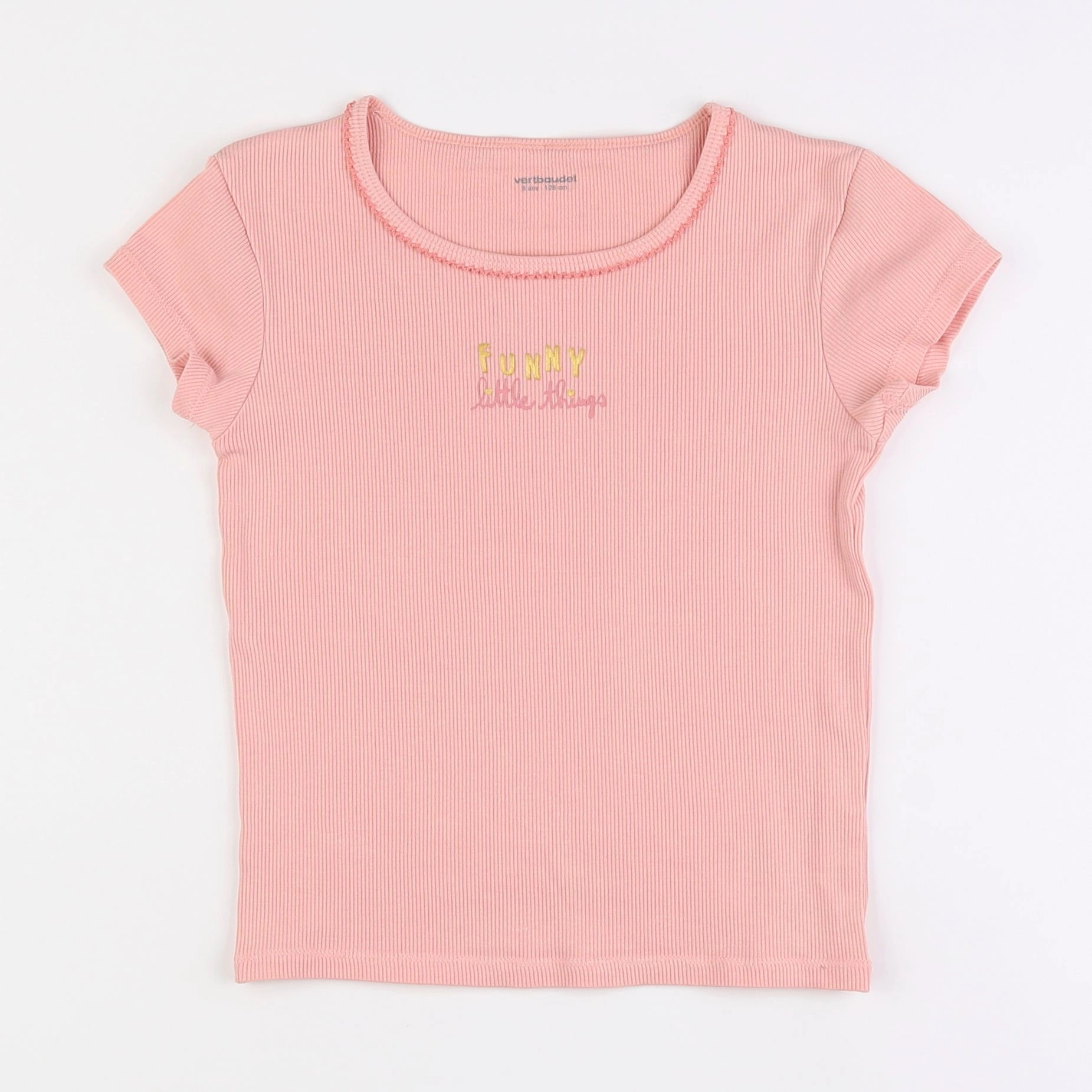 Vertbaudet - maillot de corps rose - 8 ans