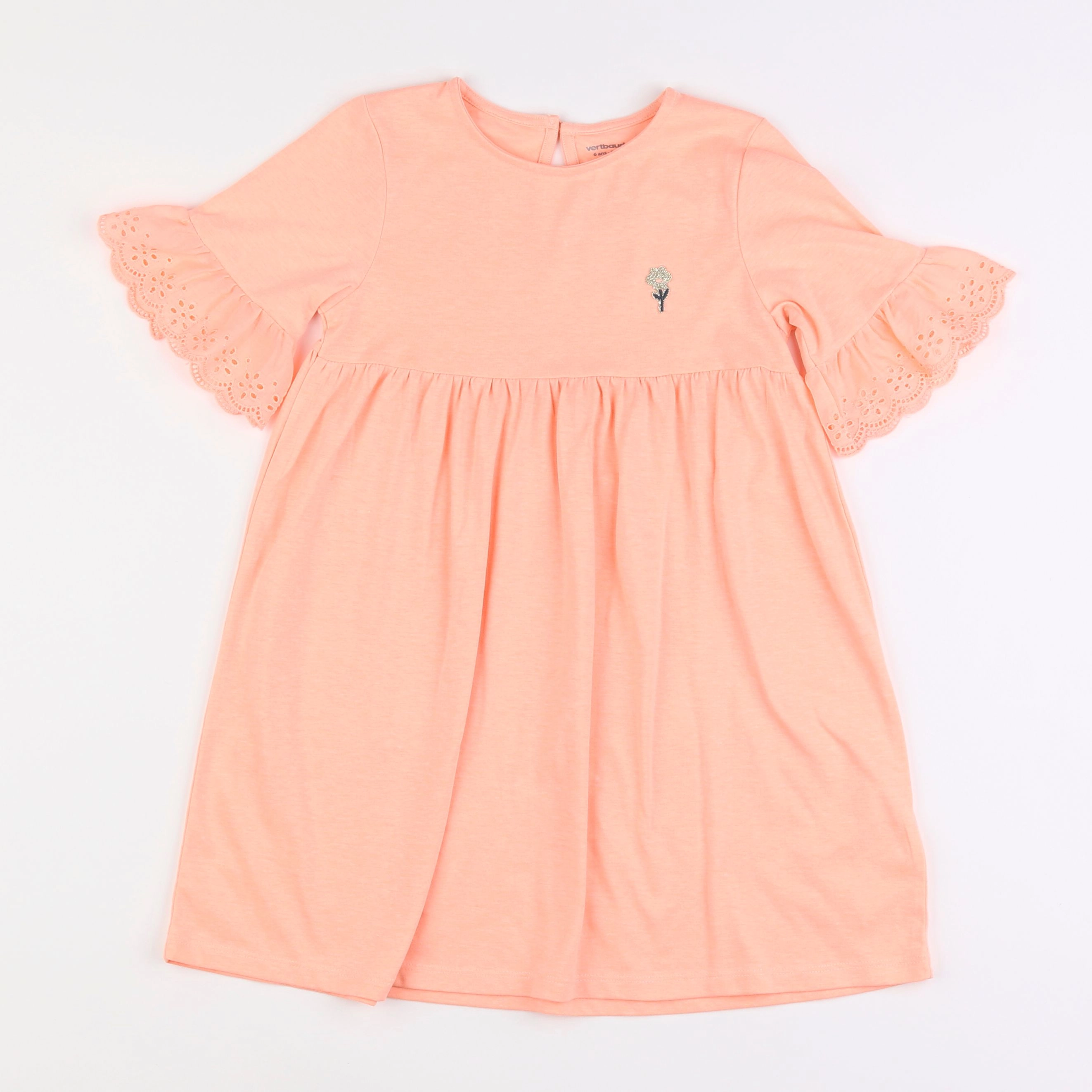 Vertbaudet - robe rose - 6 ans