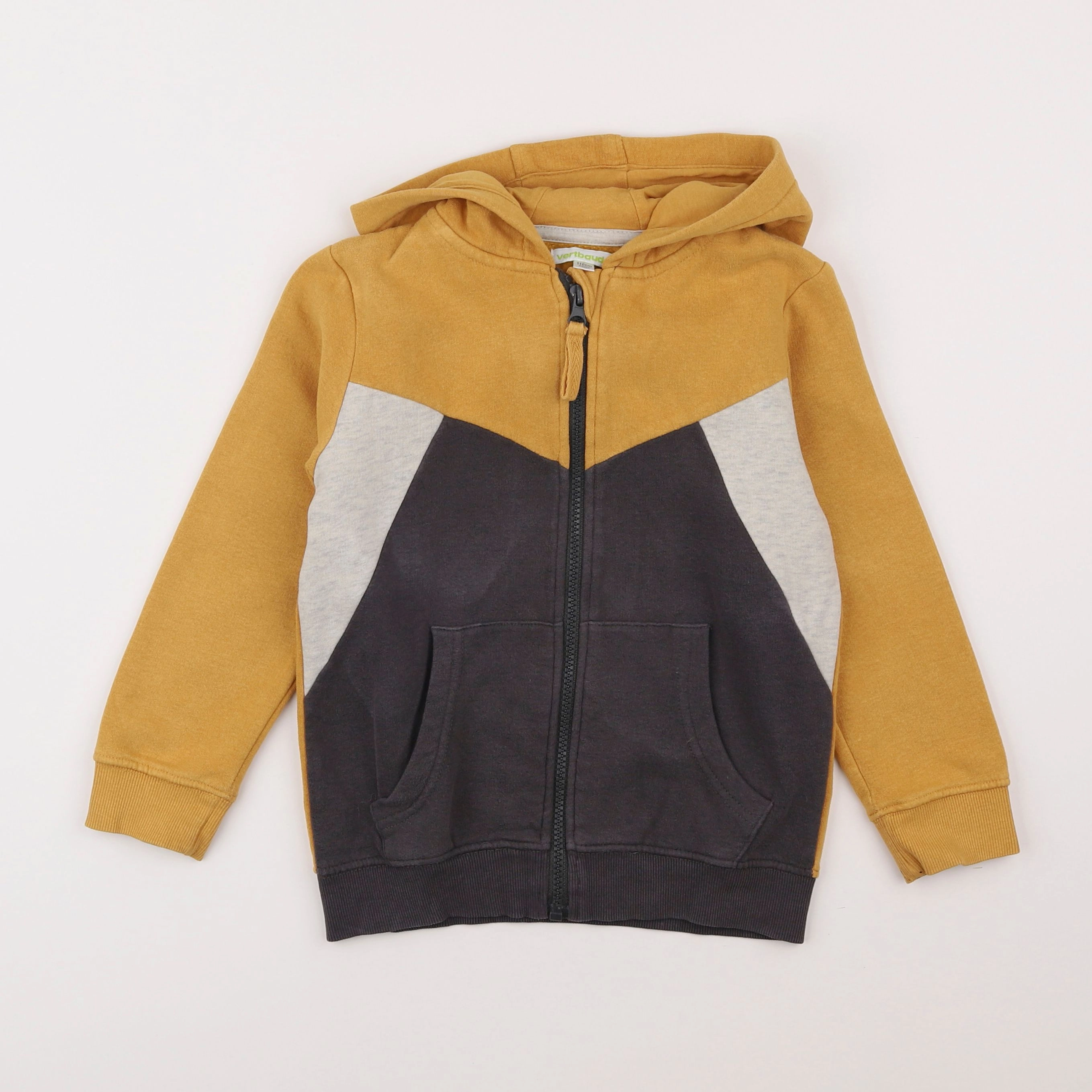 Vertbaudet - sweat jaune - 6 ans