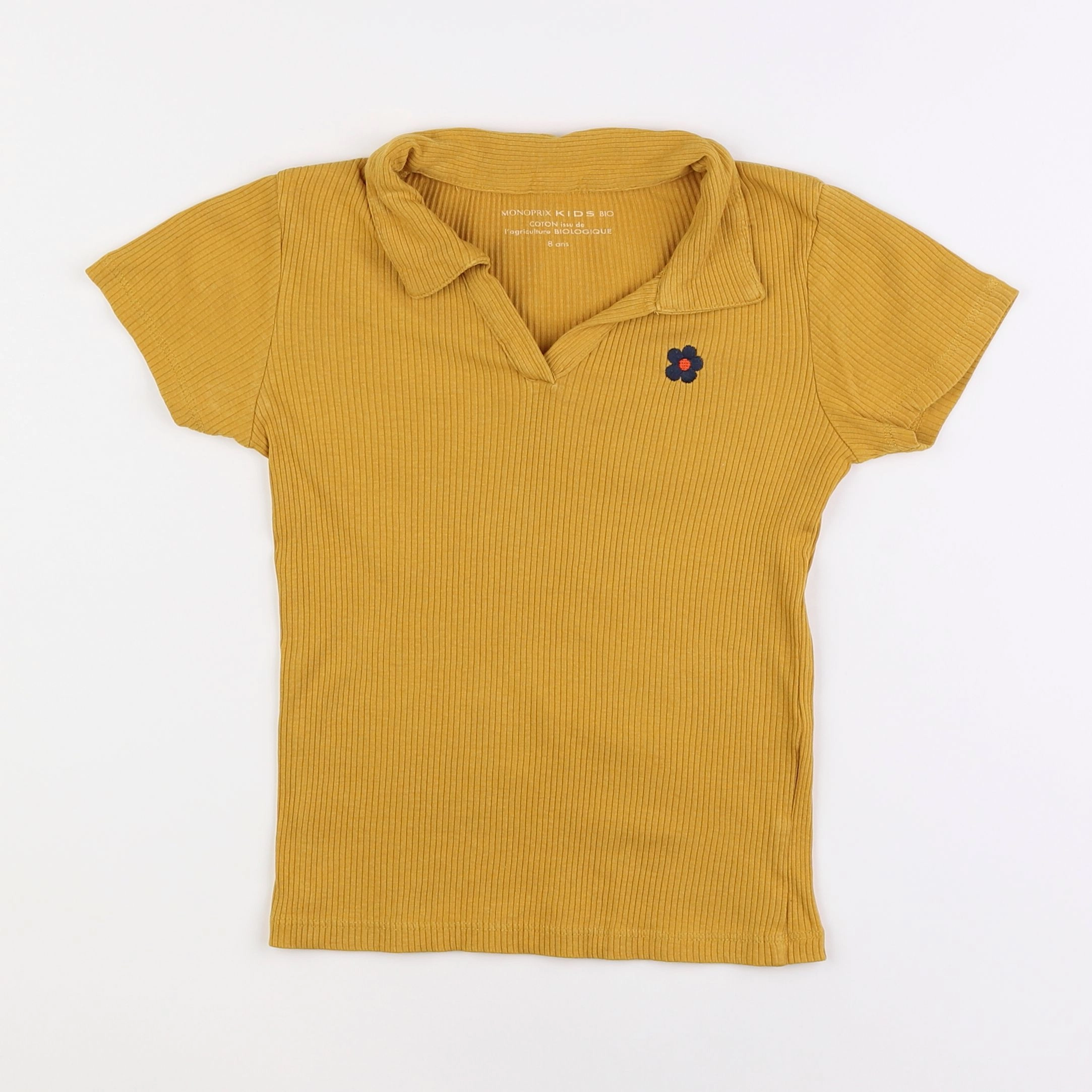 Monoprix - tee-shirt jaune - 8 ans