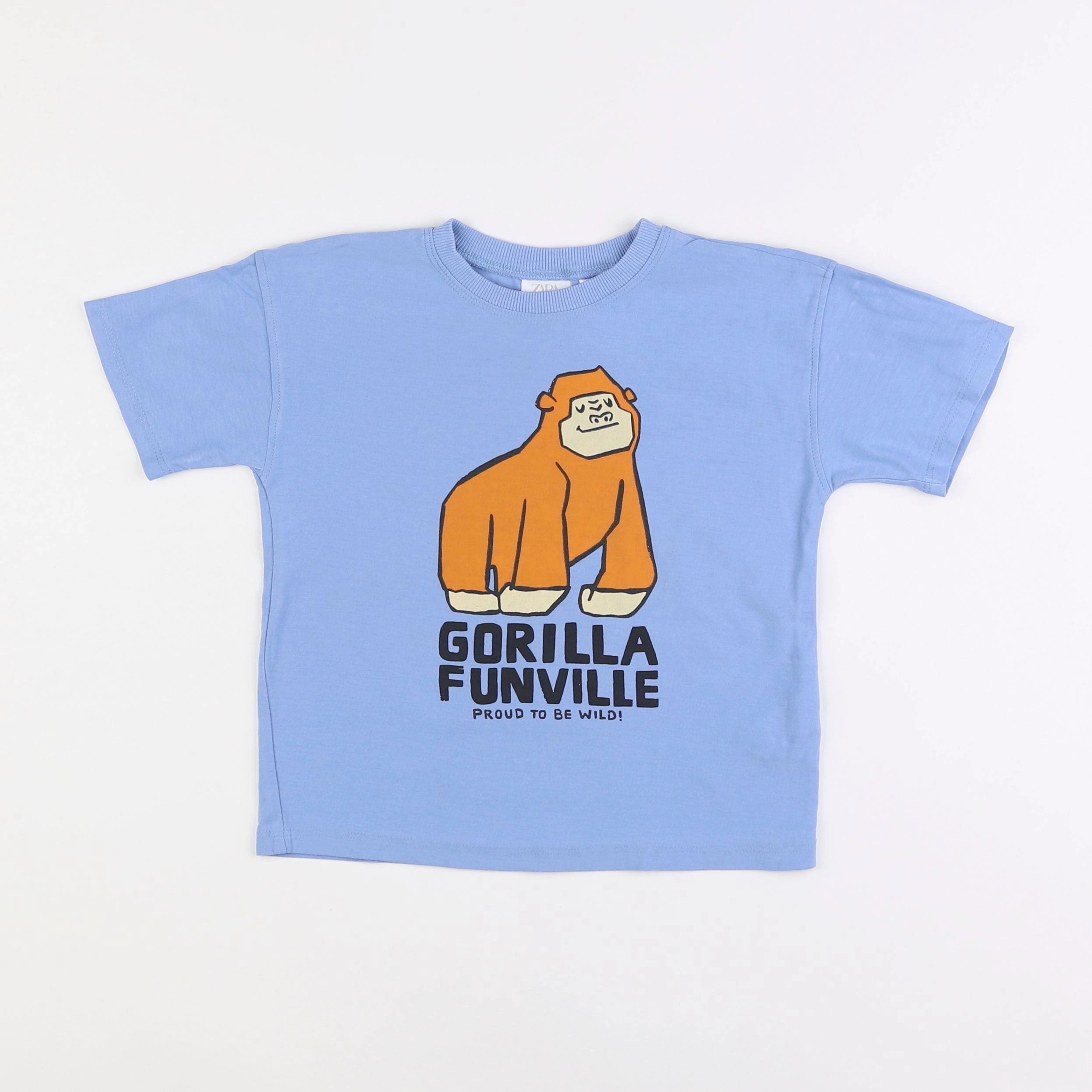 Zara - tee-shirt bleu - 4 ans