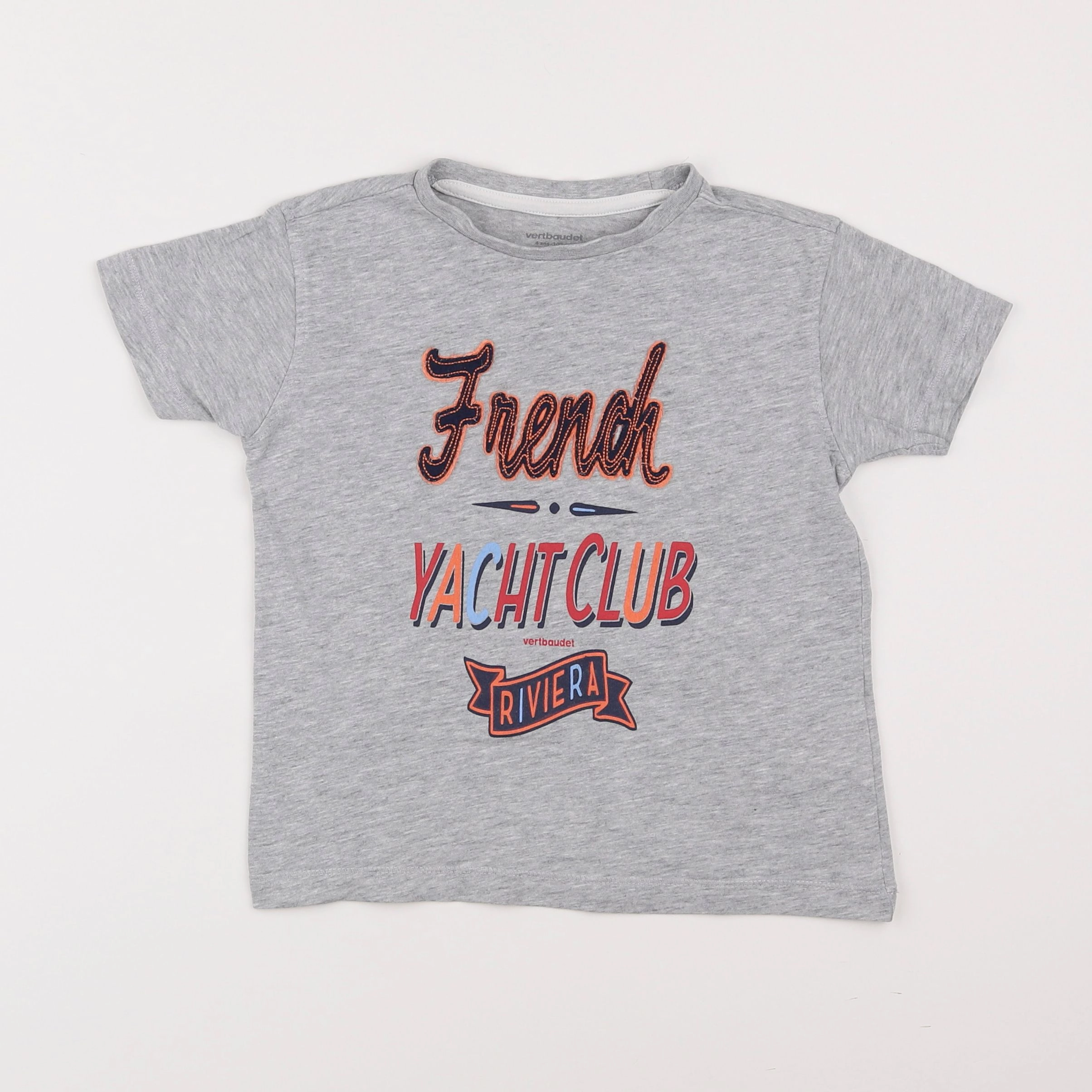 Vertbaudet - tee-shirt gris - 4 ans