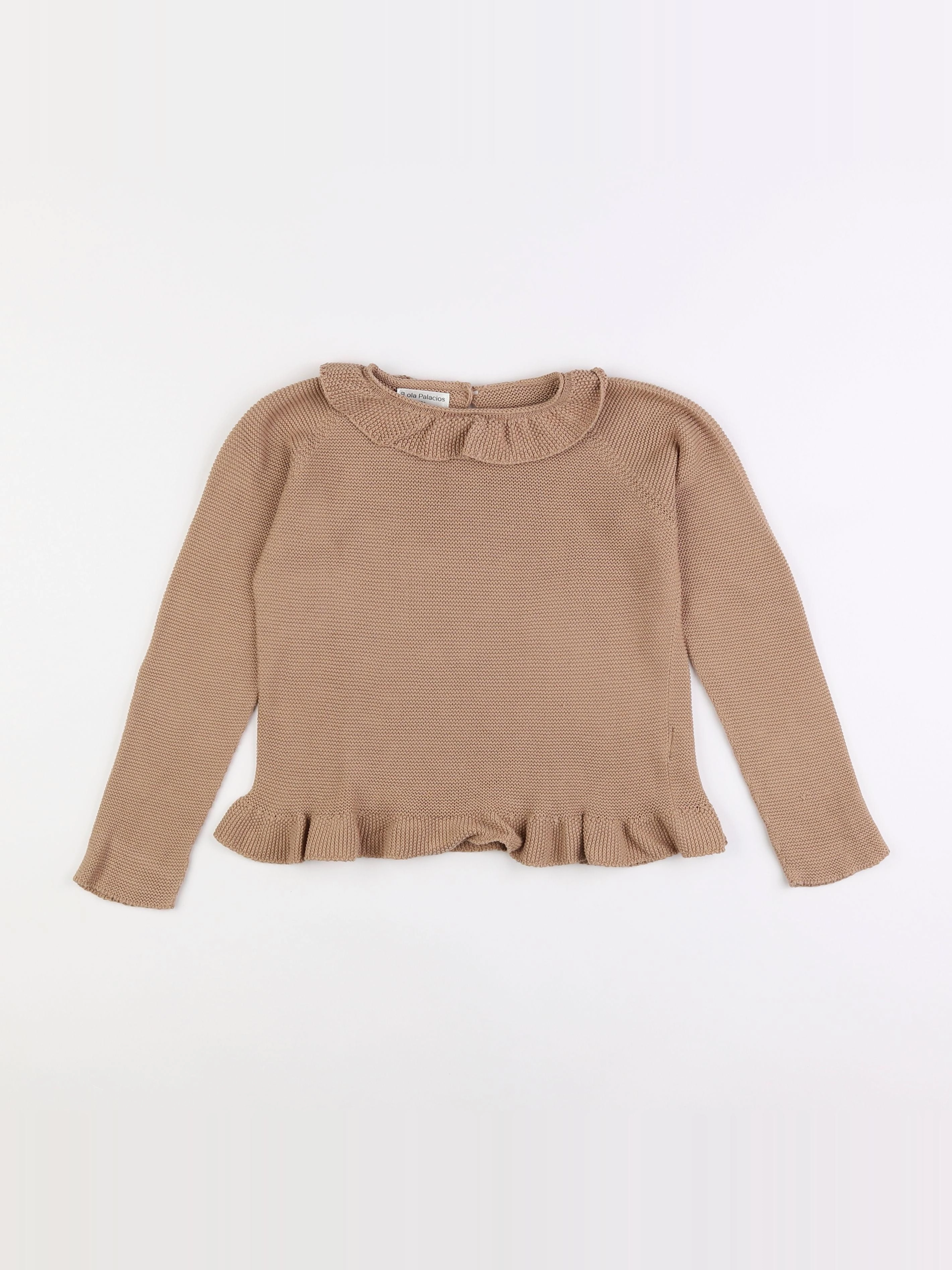 Lola Palacios - pull marron - 10 ans