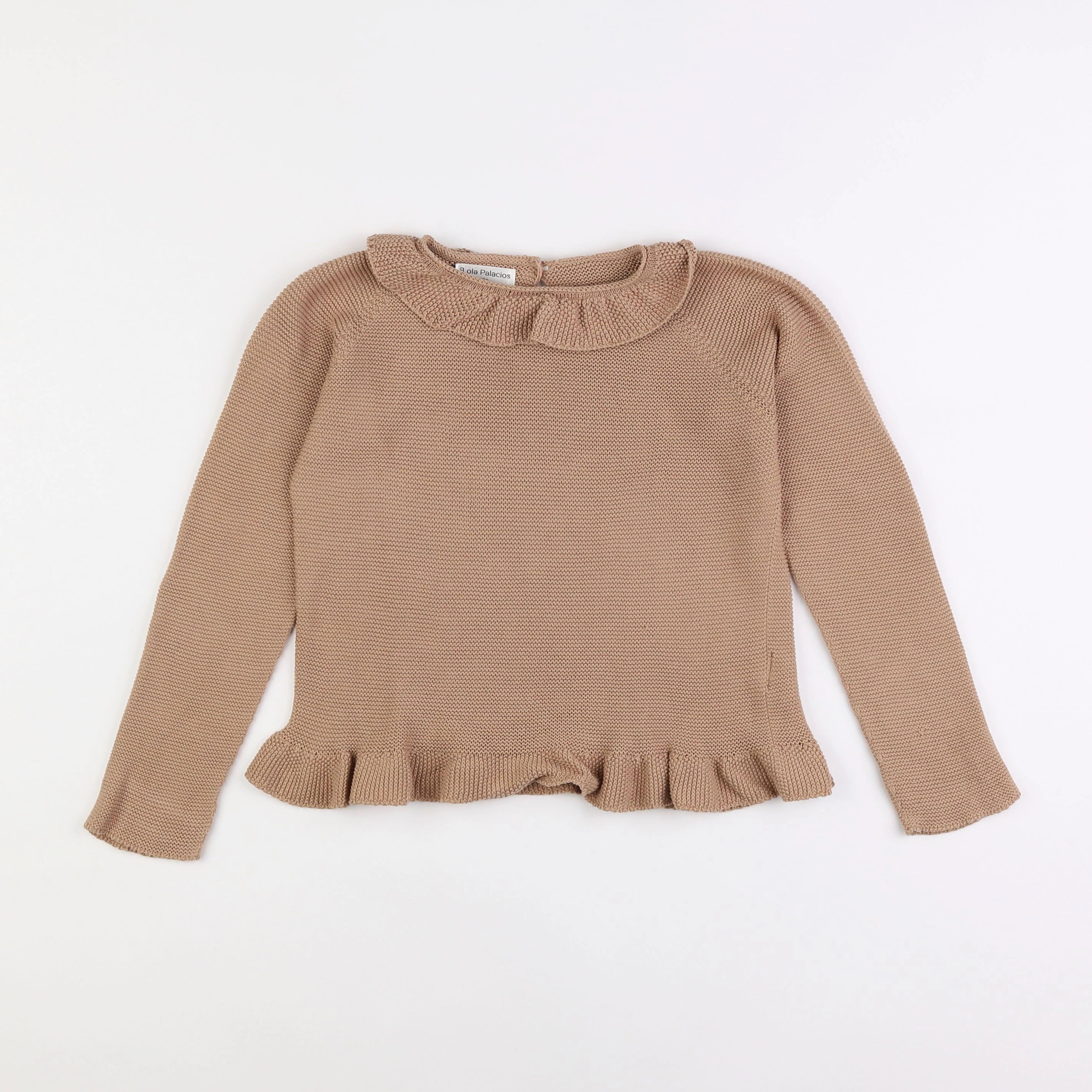 Lola Palacios - pull marron - 10 ans