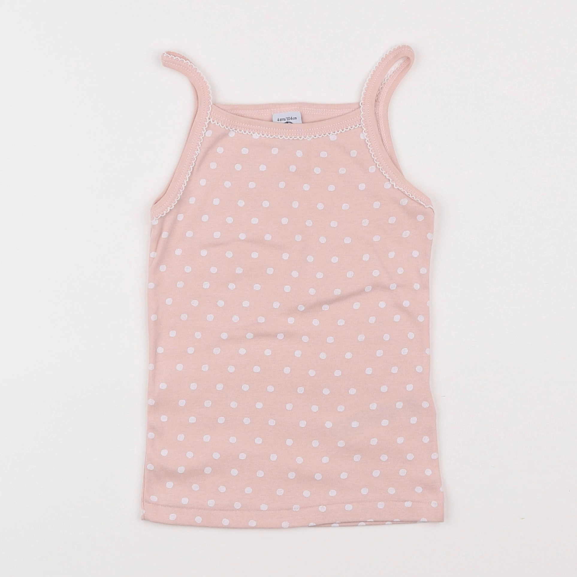 Petit Bateau - maillot de corps rose - 4 ans