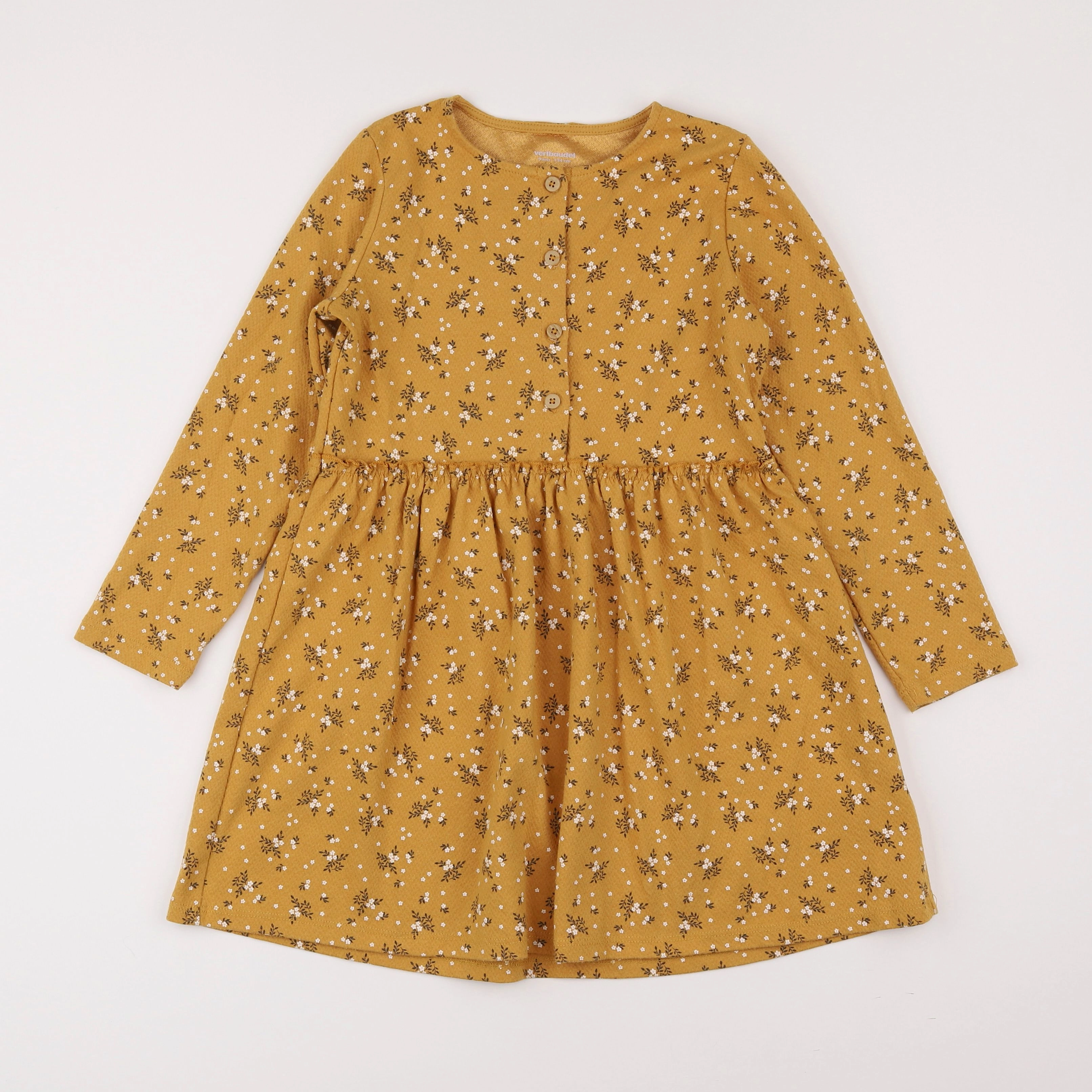 Vertbaudet - robe jaune - 9 ans