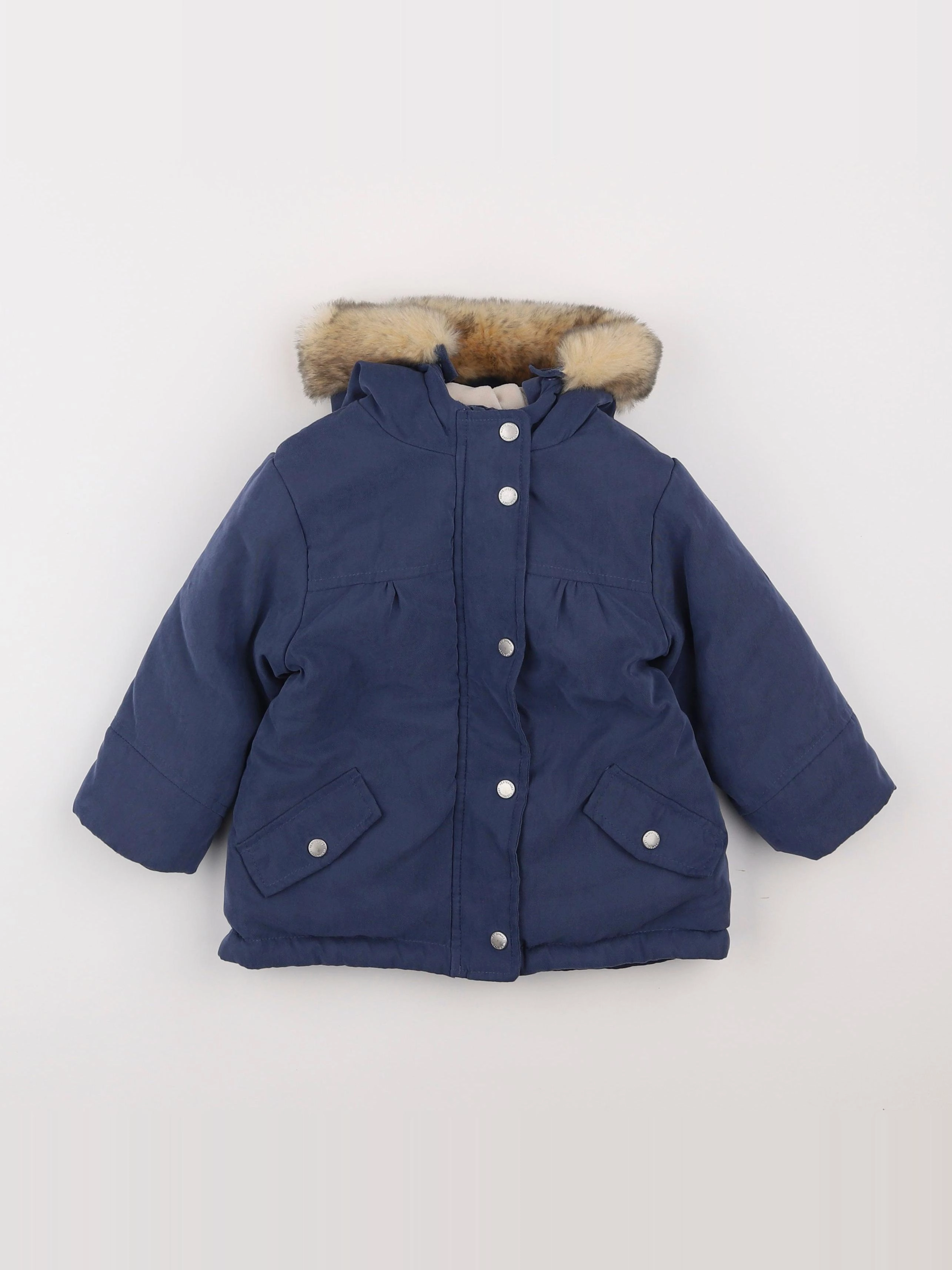 Vertbaudet - parka bleu - 18 mois