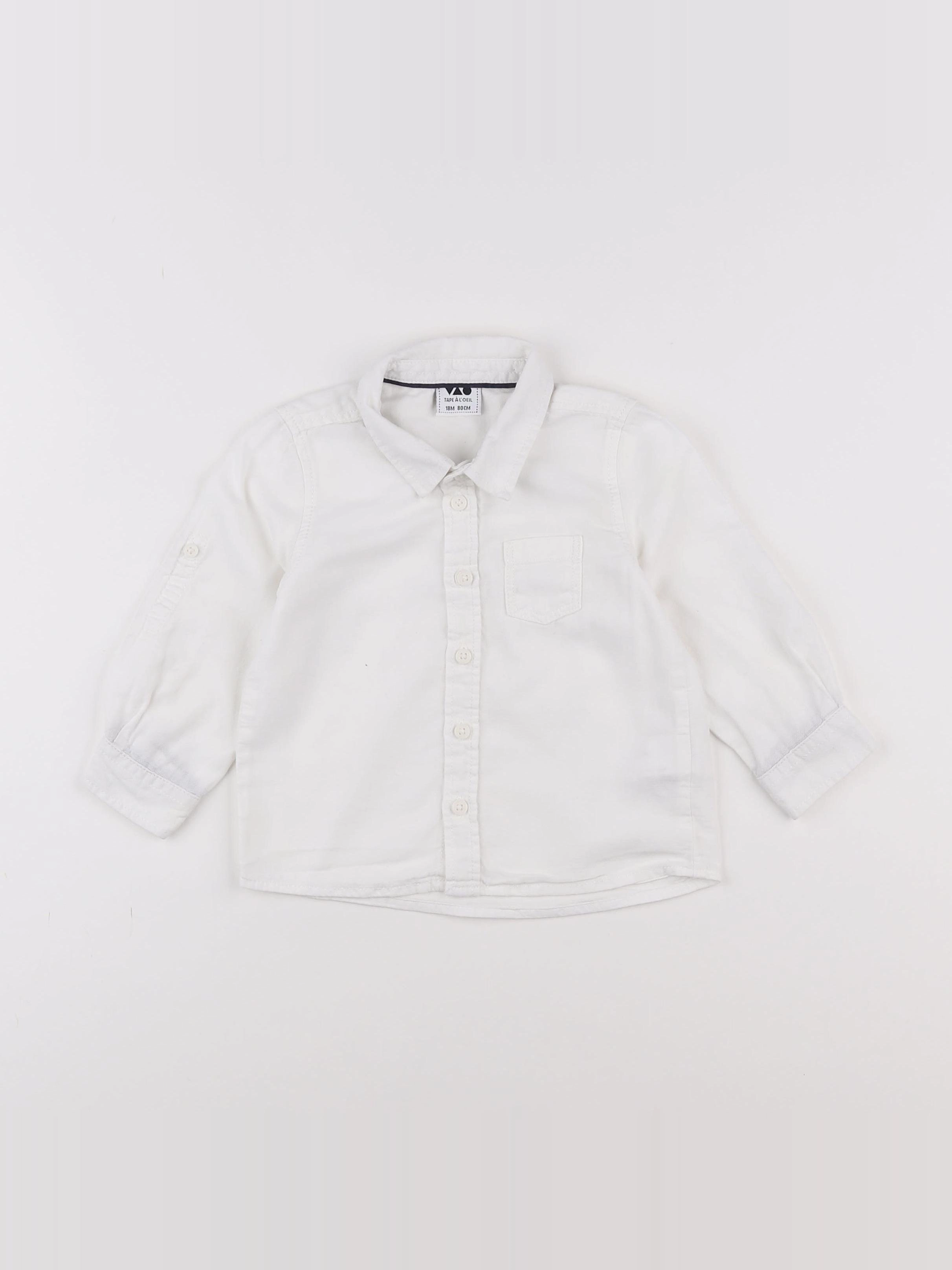 Tape à l'oeil - chemise blanc - 18 mois