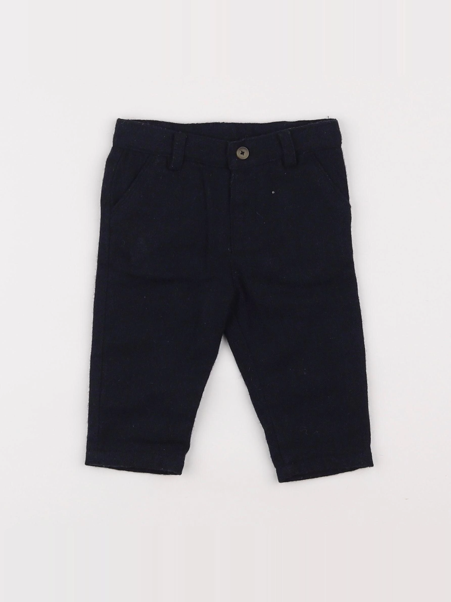 Natalys - pantalon bleu - 6 mois