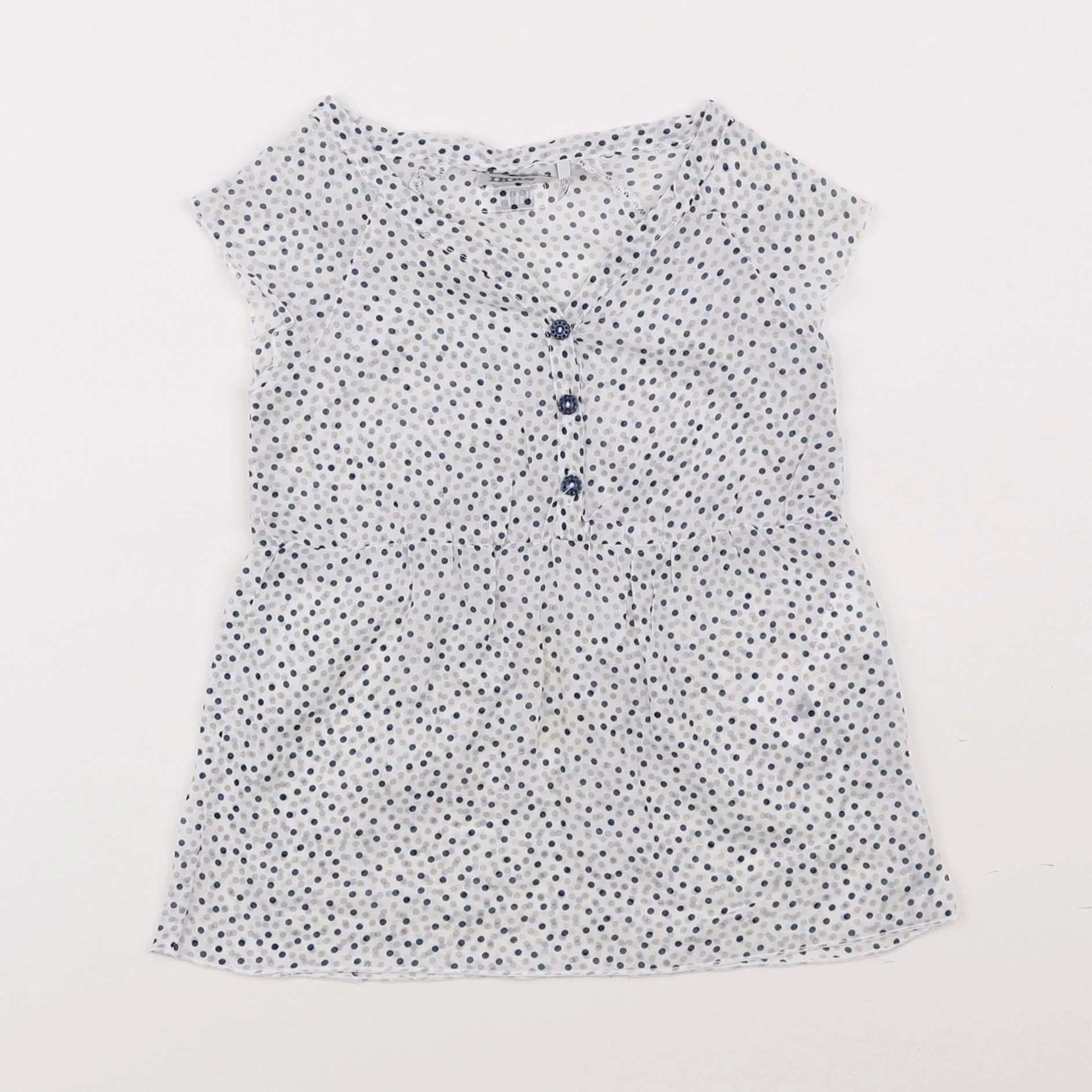 IKKS - blouse blanc, gris - 12 mois