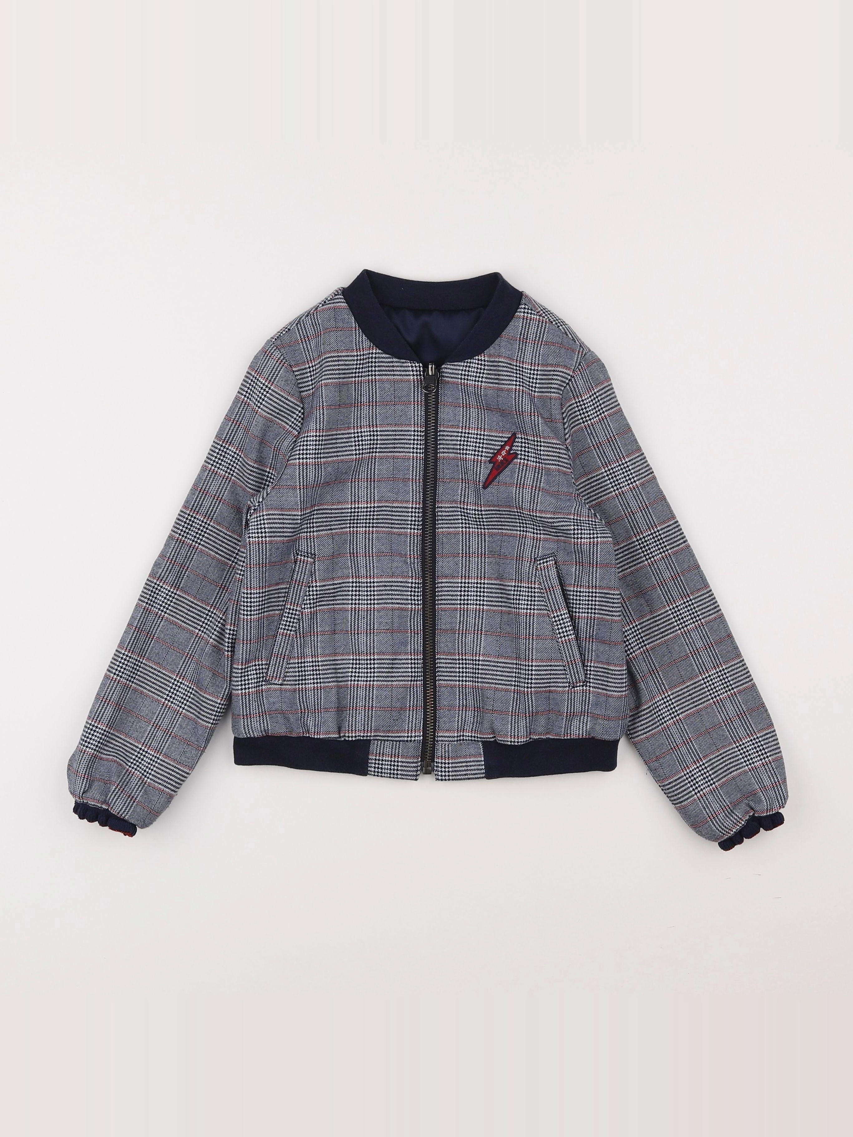 IKKS - veste réversible bleu - 6 ans