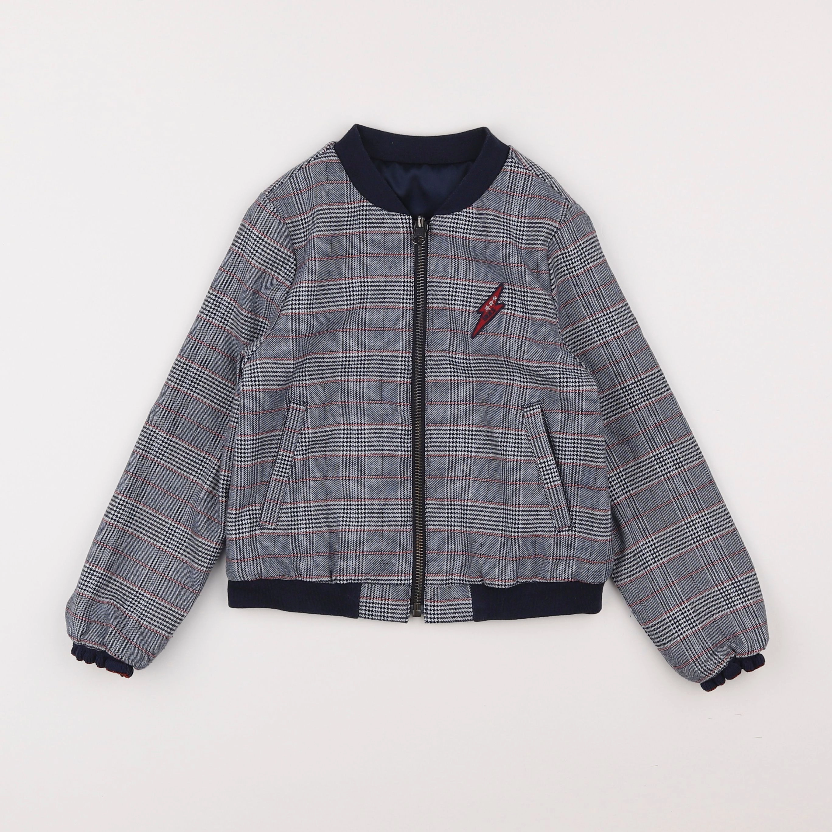 IKKS - veste réversible bleu - 6 ans
