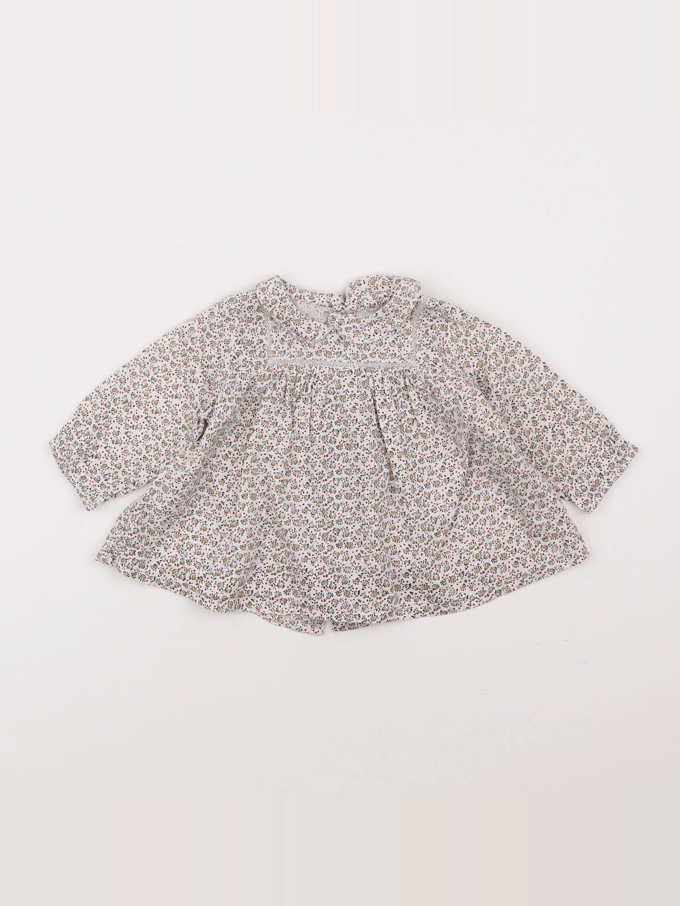 Boutchou - blouse multicolore - 6 mois