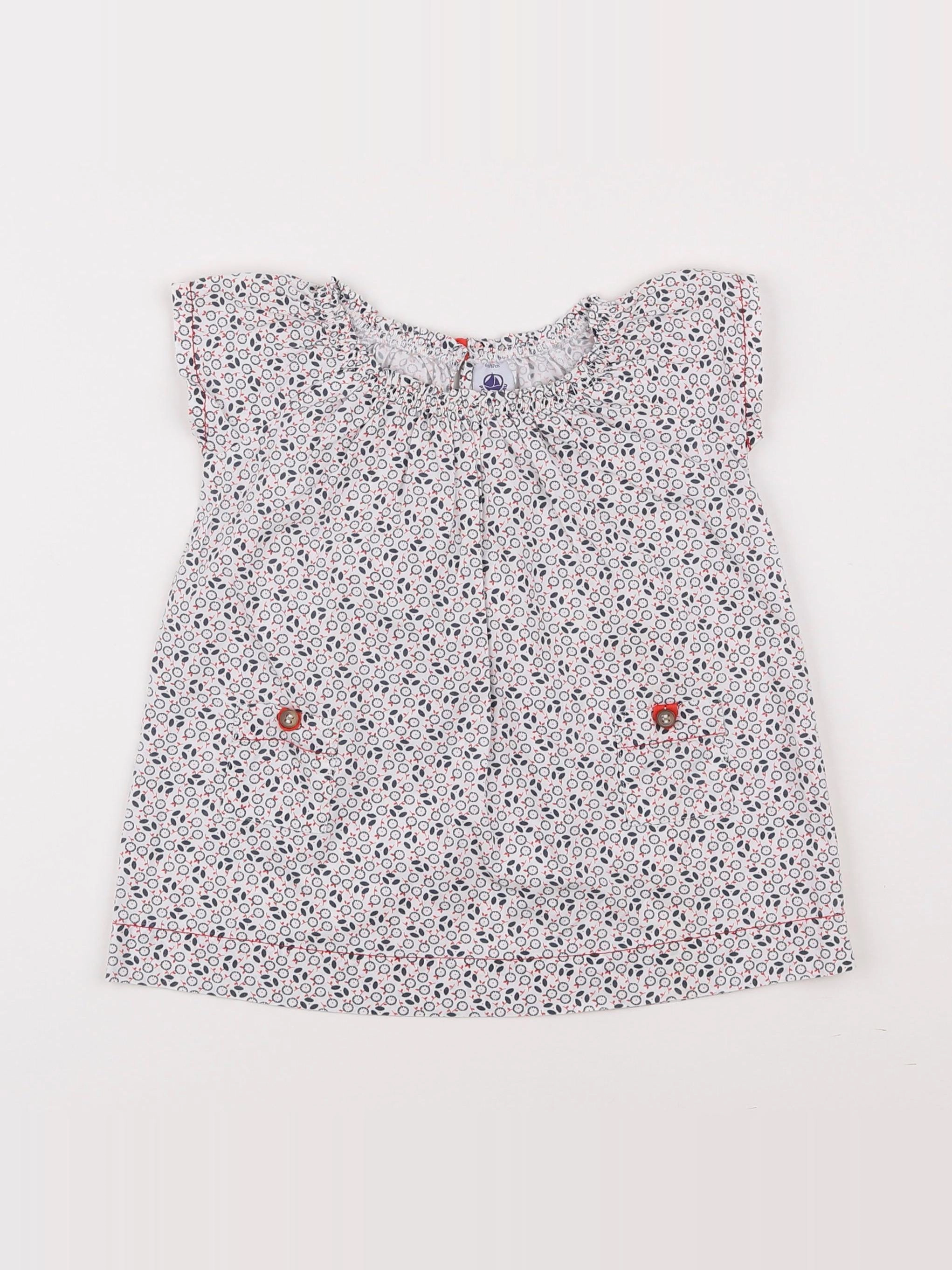 Petit Bateau - robe multicolore - 6 mois