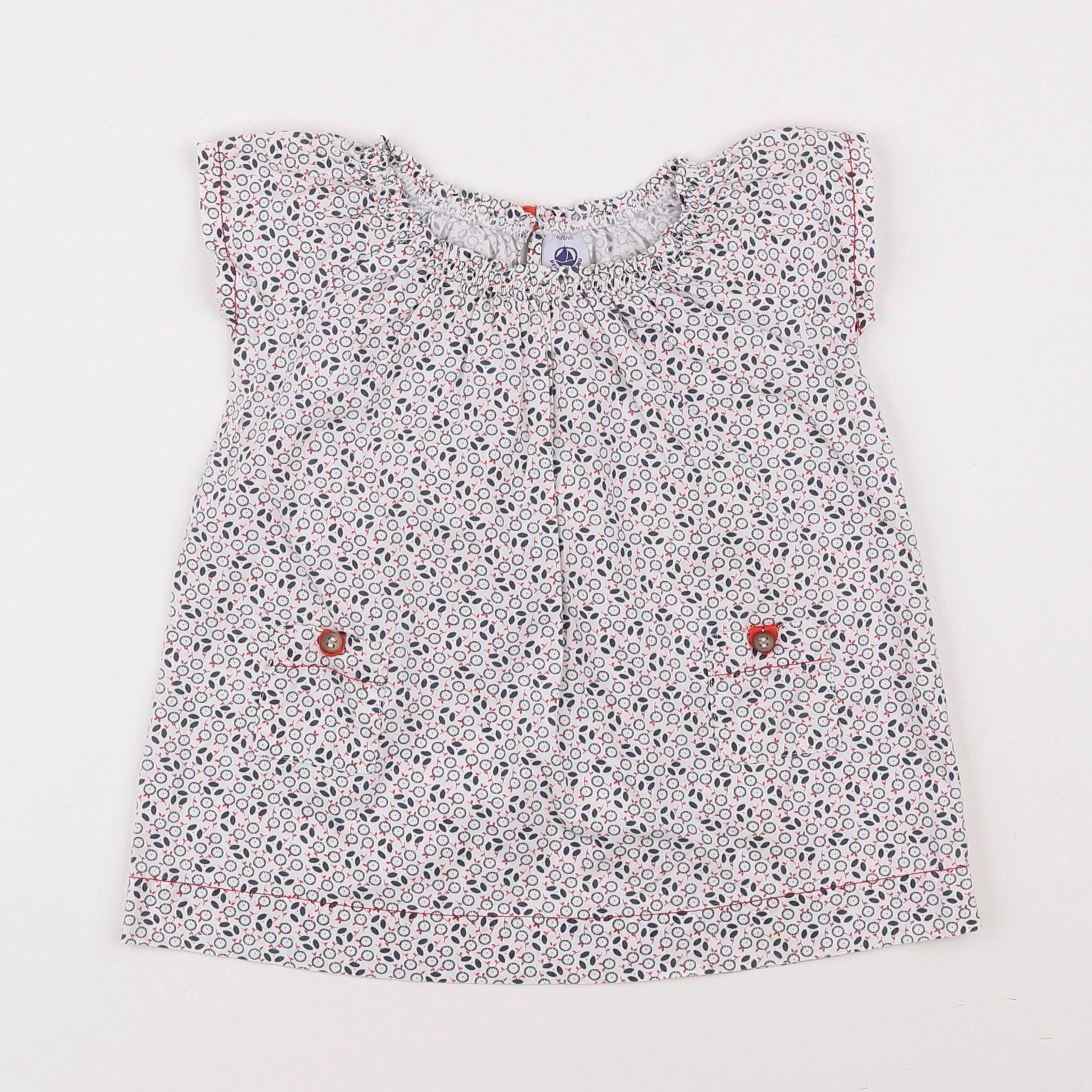 Petit Bateau - robe multicolore - 6 mois